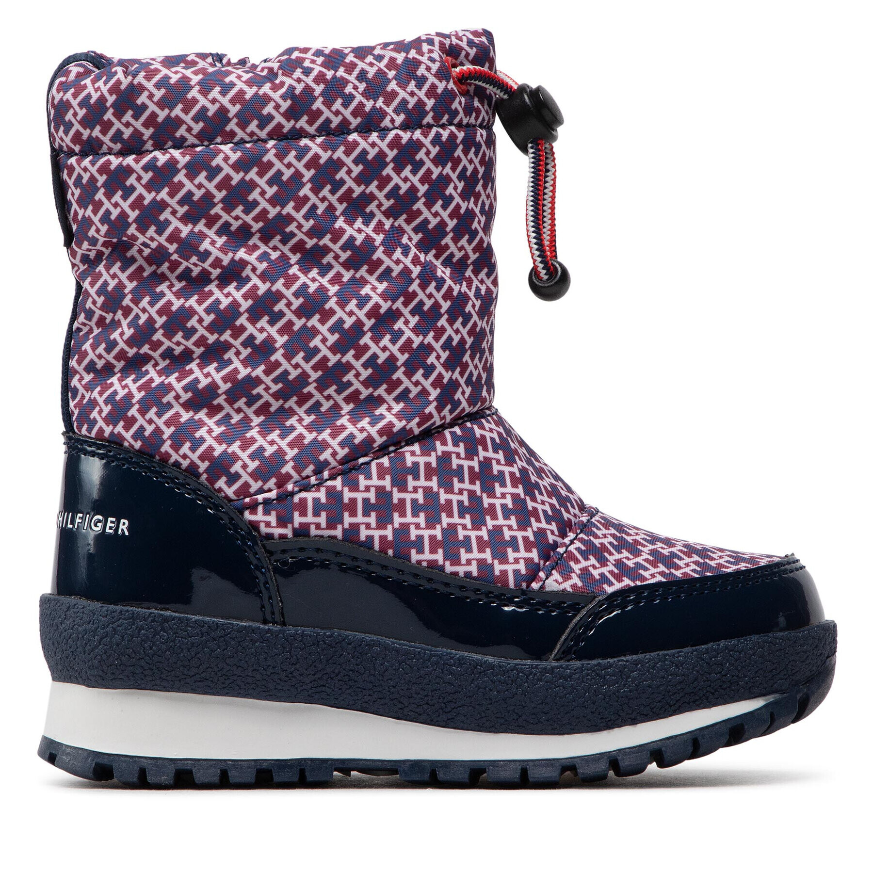 Tommy Hilfiger Sněhule Snow Boot T3A5-32435-1486 M Bordó - Pepit.cz