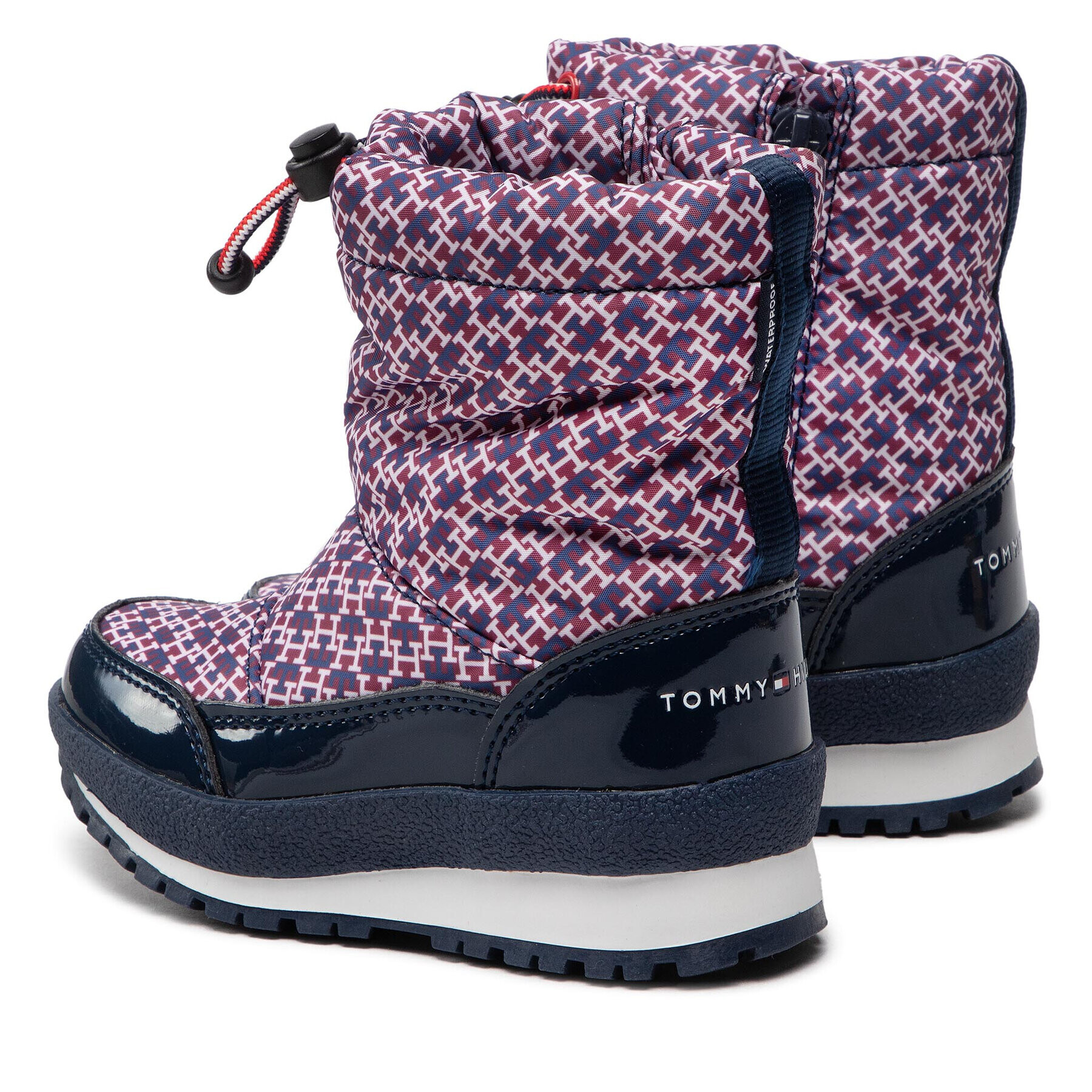 Tommy Hilfiger Sněhule Snow Boot T3A5-32435-1486 M Bordó - Pepit.cz