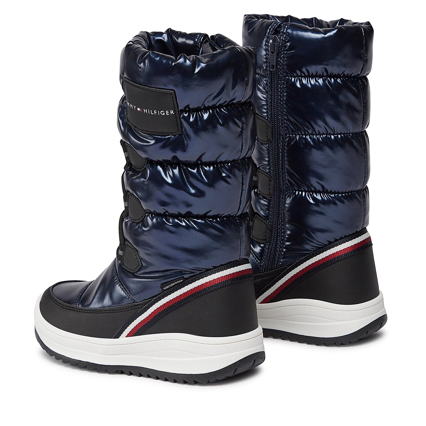 Tommy Hilfiger Sněhule T3A6-33069-1669803 M Modrá - Pepit.cz