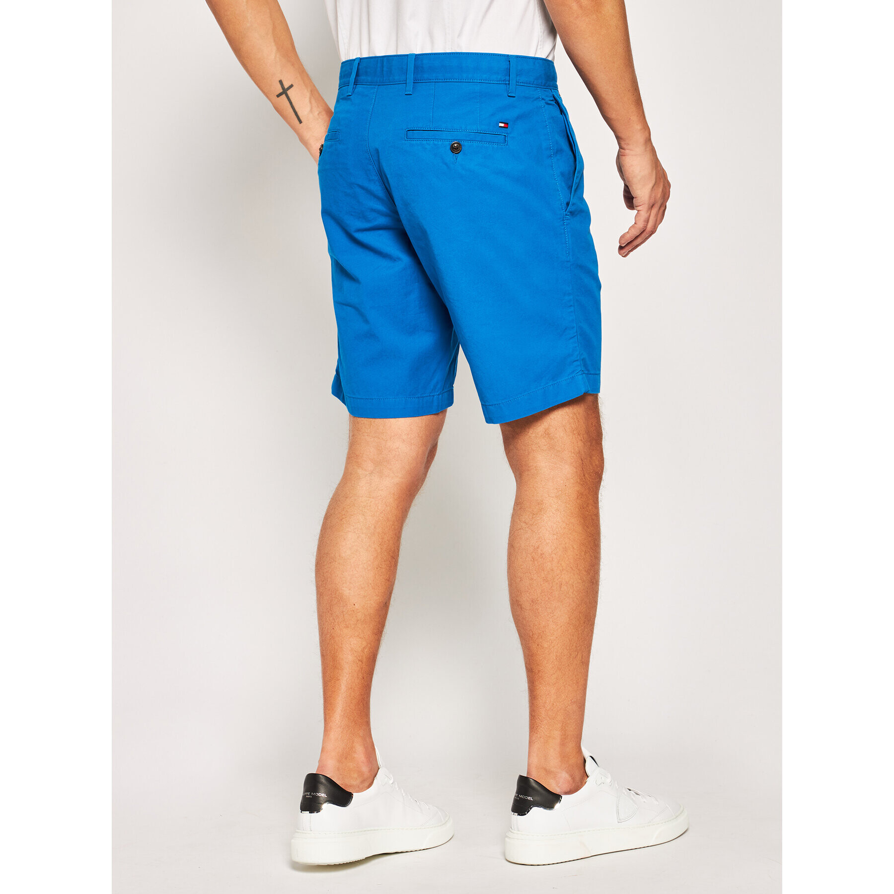 Tommy Hilfiger Šortky z materiálu Brooklyn Short Light Twill MW0MW13536 Tmavomodrá Regular Fit - Pepit.cz