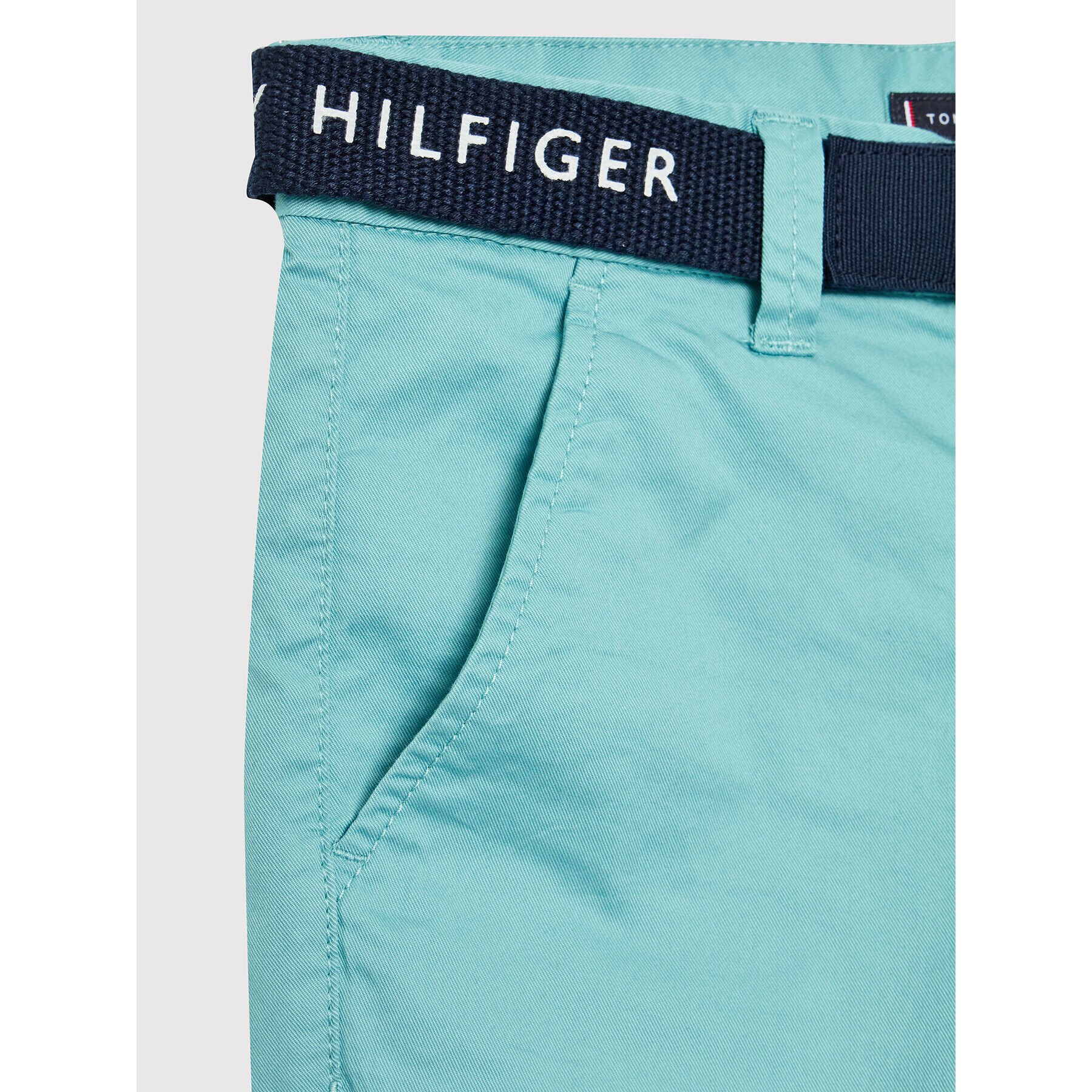 Tommy Hilfiger Šortky z materiálu Essential KB0KB07399 D Zelená Slim Fit - Pepit.cz