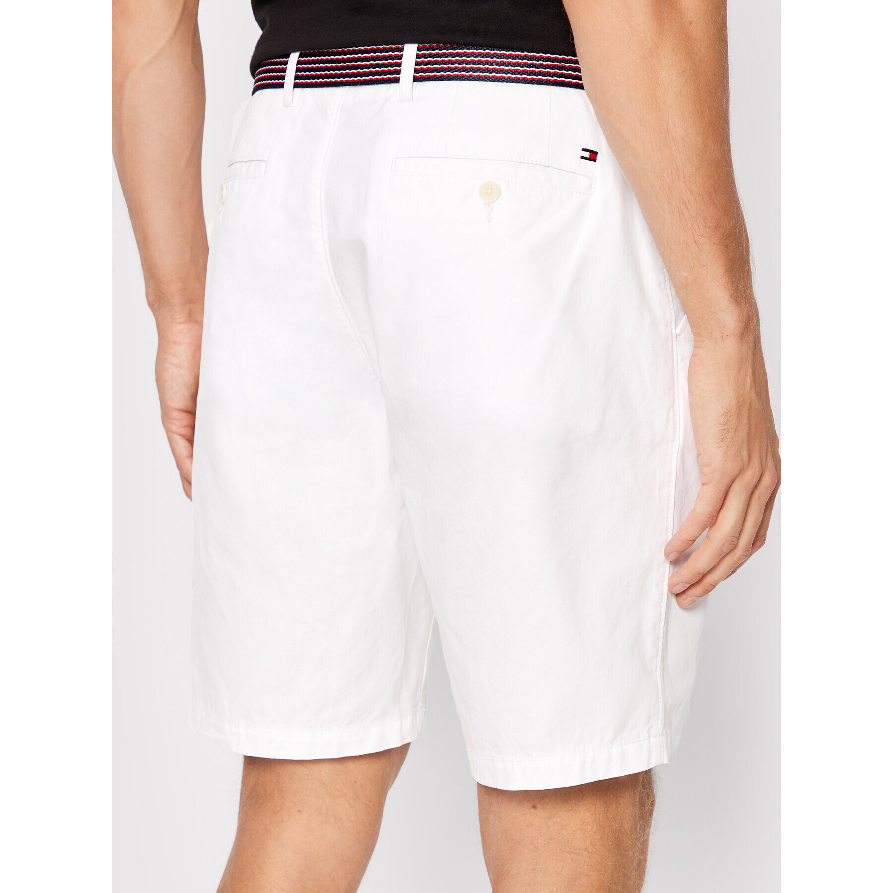 Tommy Hilfiger Šortky z materiálu Harlem MW0MW26620 Bílá Relaxed Fit - Pepit.cz