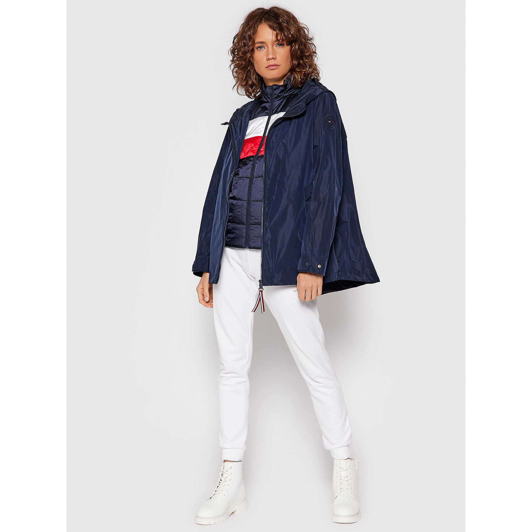 Tommy Hilfiger Souprava bunda a vesta WW0WW29802 Tmavomodrá Regular Fit - Pepit.cz