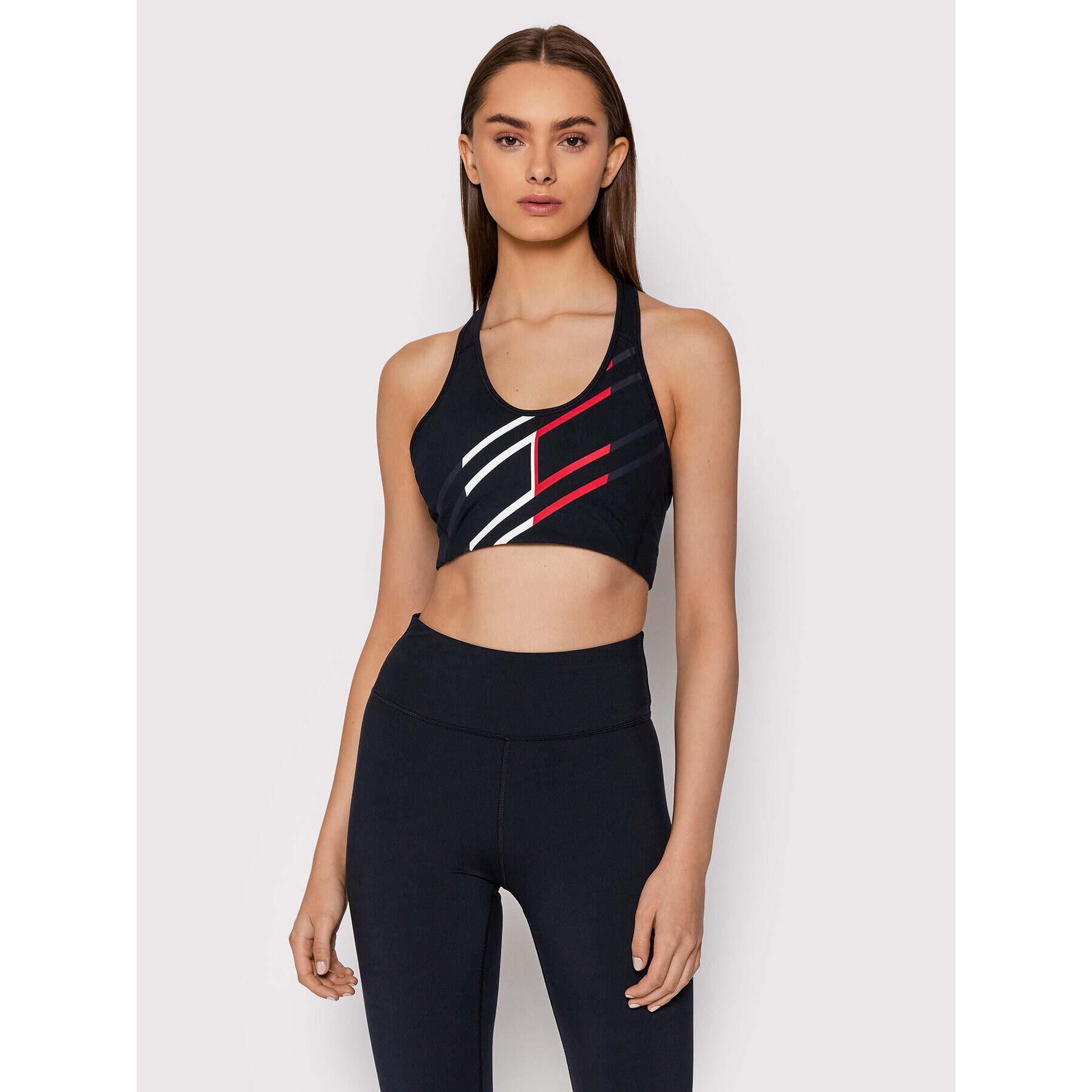 Tommy Hilfiger Sportovní podprsenka Graphic Racer S10S101066 Tmavomodrá - Pepit.cz