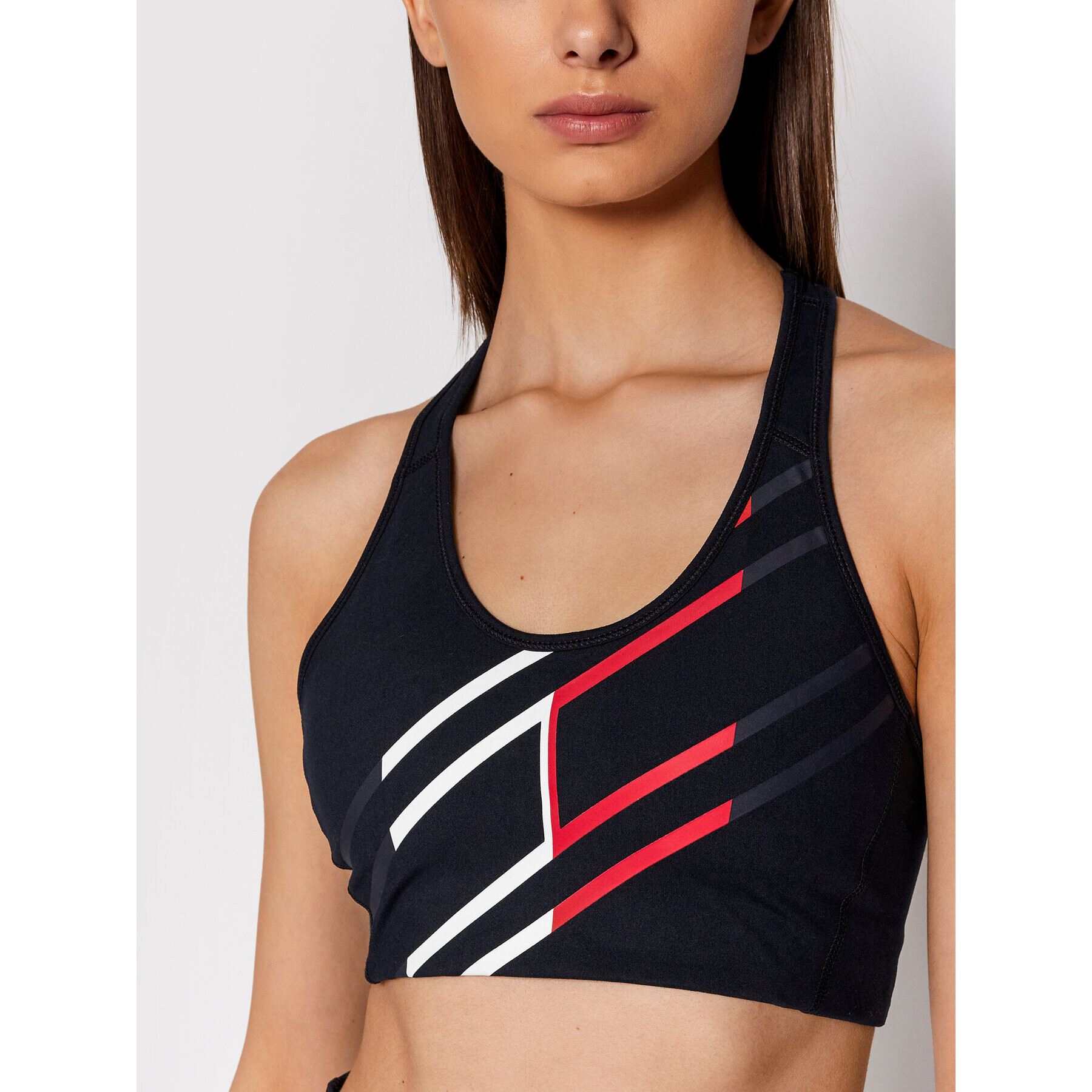 Tommy Hilfiger Sportovní podprsenka Graphic Racer S10S101066 Tmavomodrá - Pepit.cz