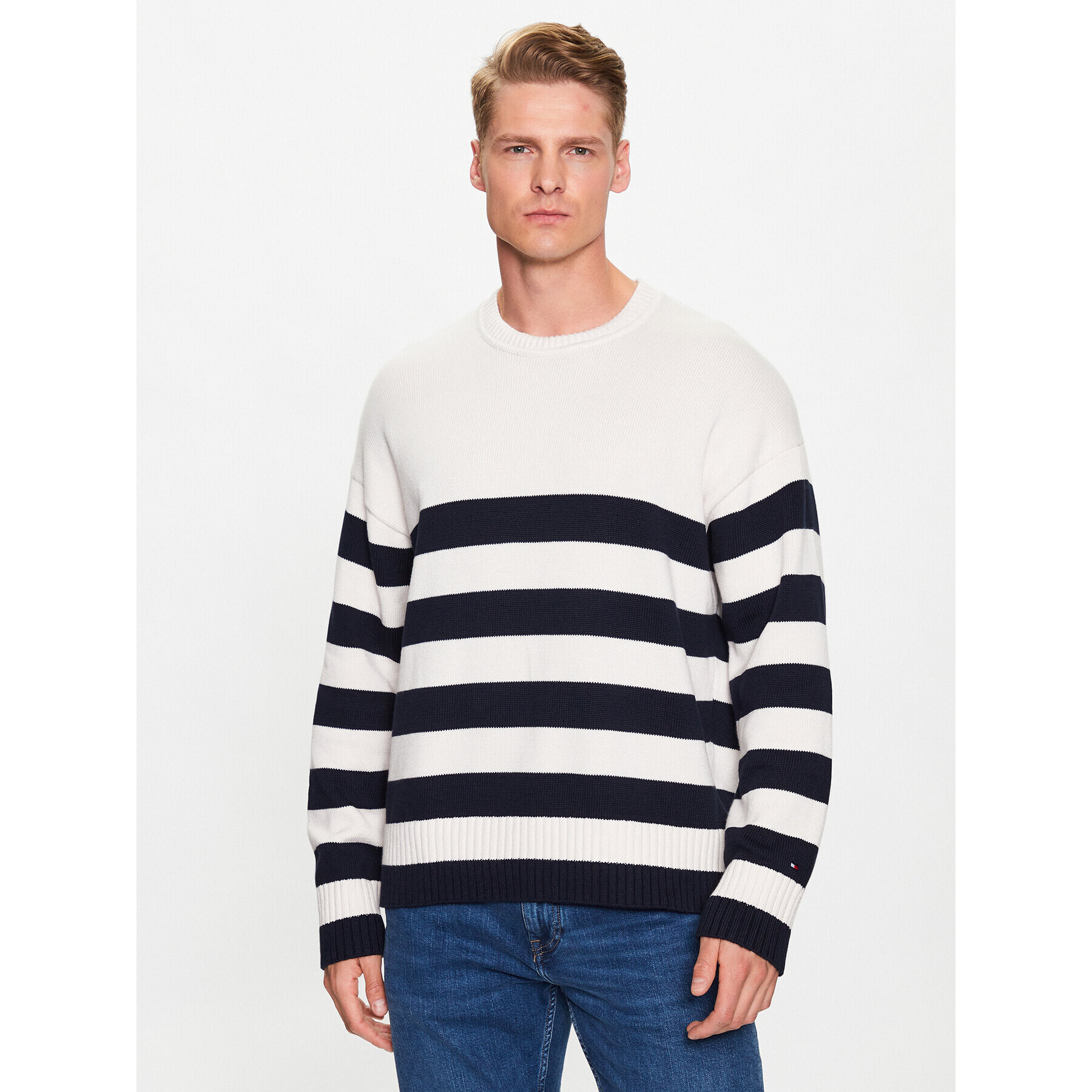 Tommy Hilfiger Svetr Breton MW0MW31007 Barevná Oversize - Pepit.cz