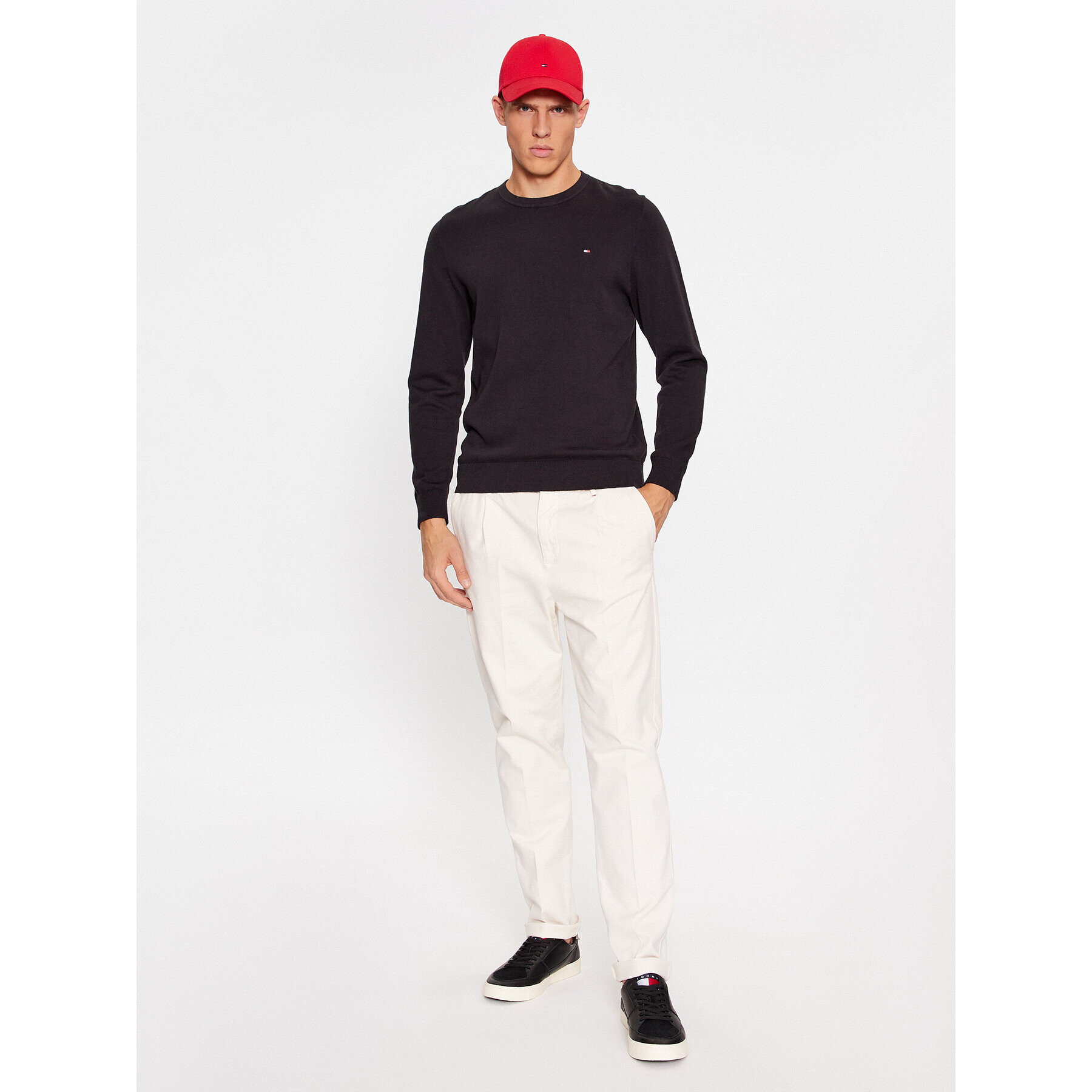 Tommy Hilfiger Svetr Classic MW0MW32026 Černá Regular Fit - Pepit.cz