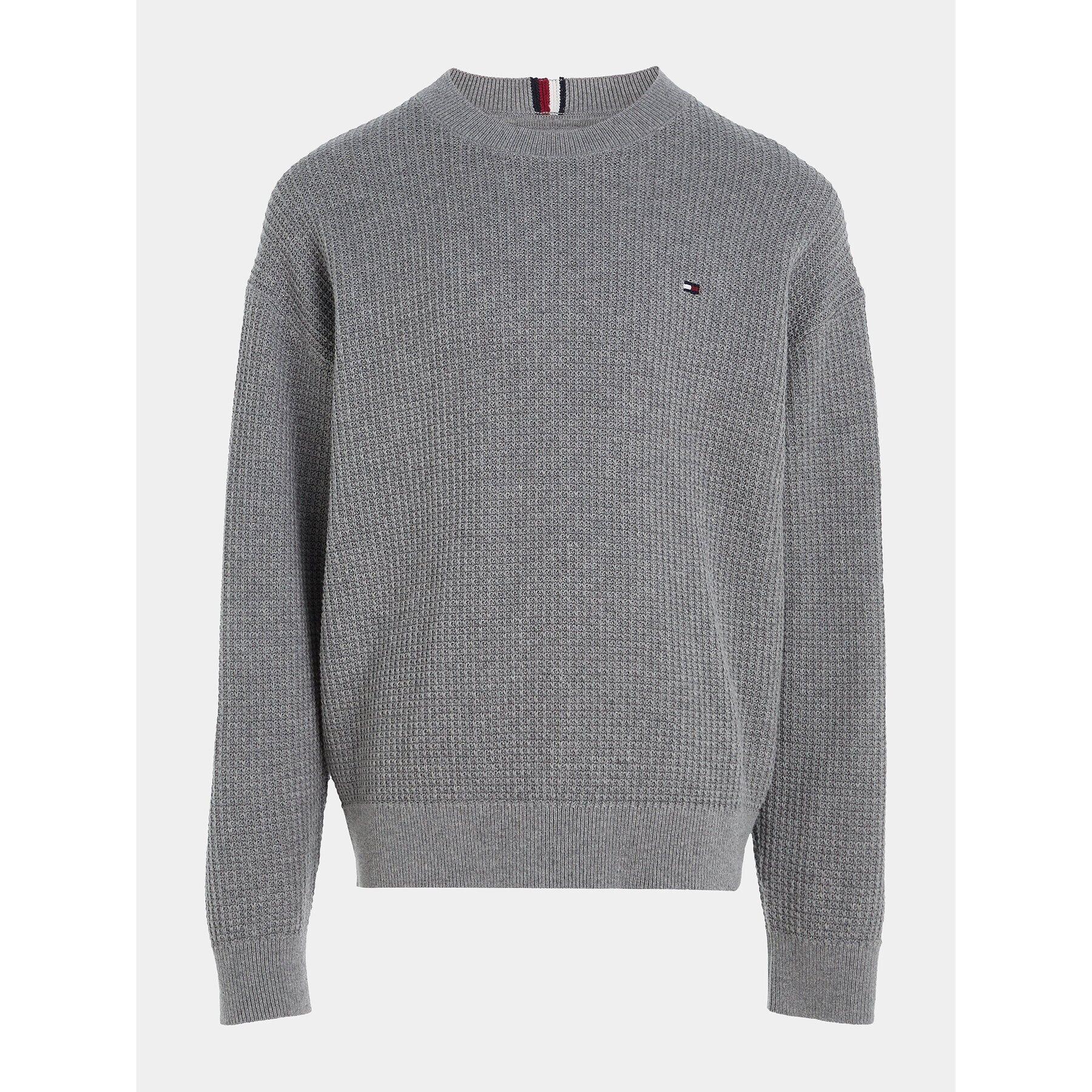 Tommy Hilfiger Svetr Essential KB0KB08504 Šedá Regular Fit - Pepit.cz