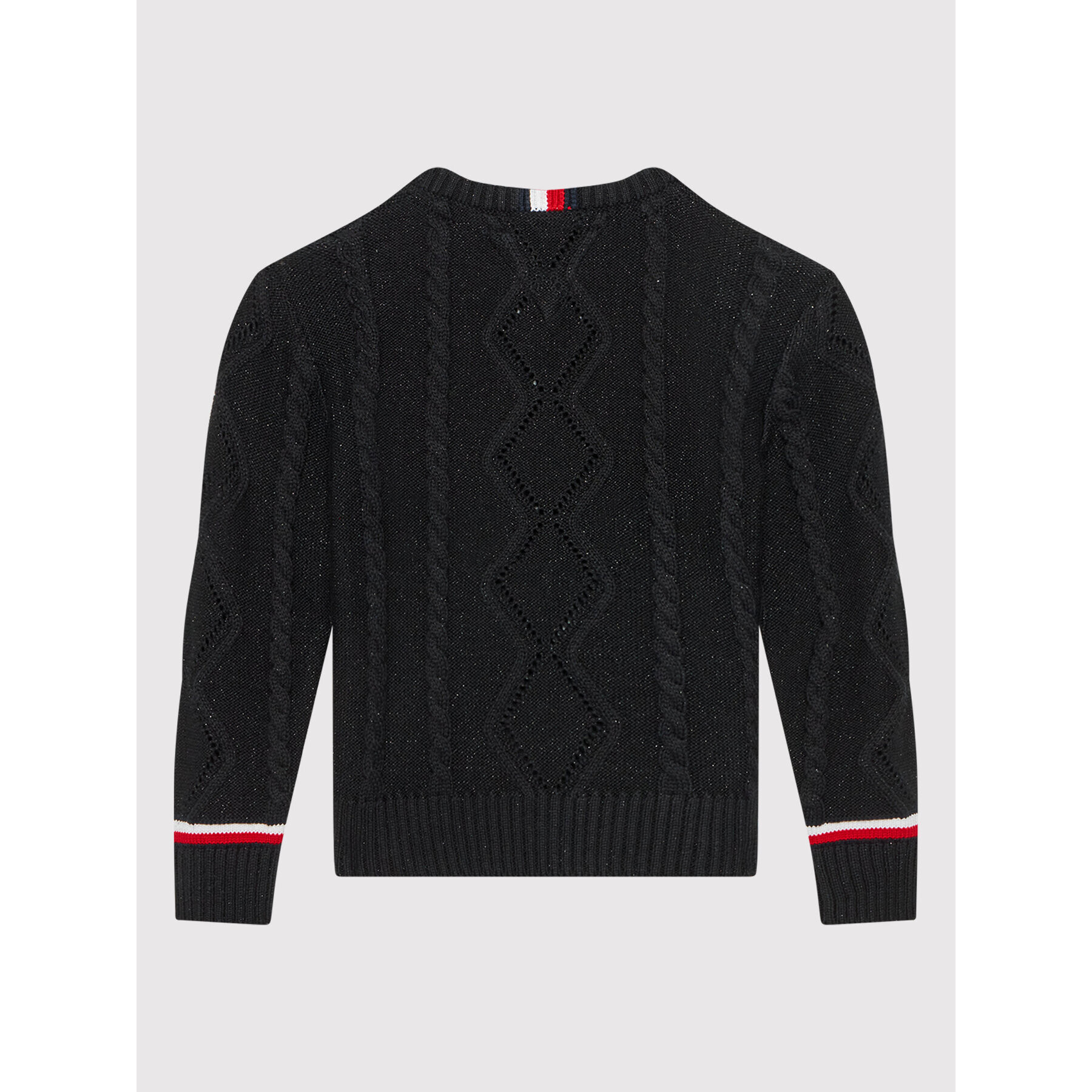 Tommy Hilfiger Svetr Essential KG0KG06201 D Černá Regular Fit - Pepit.cz