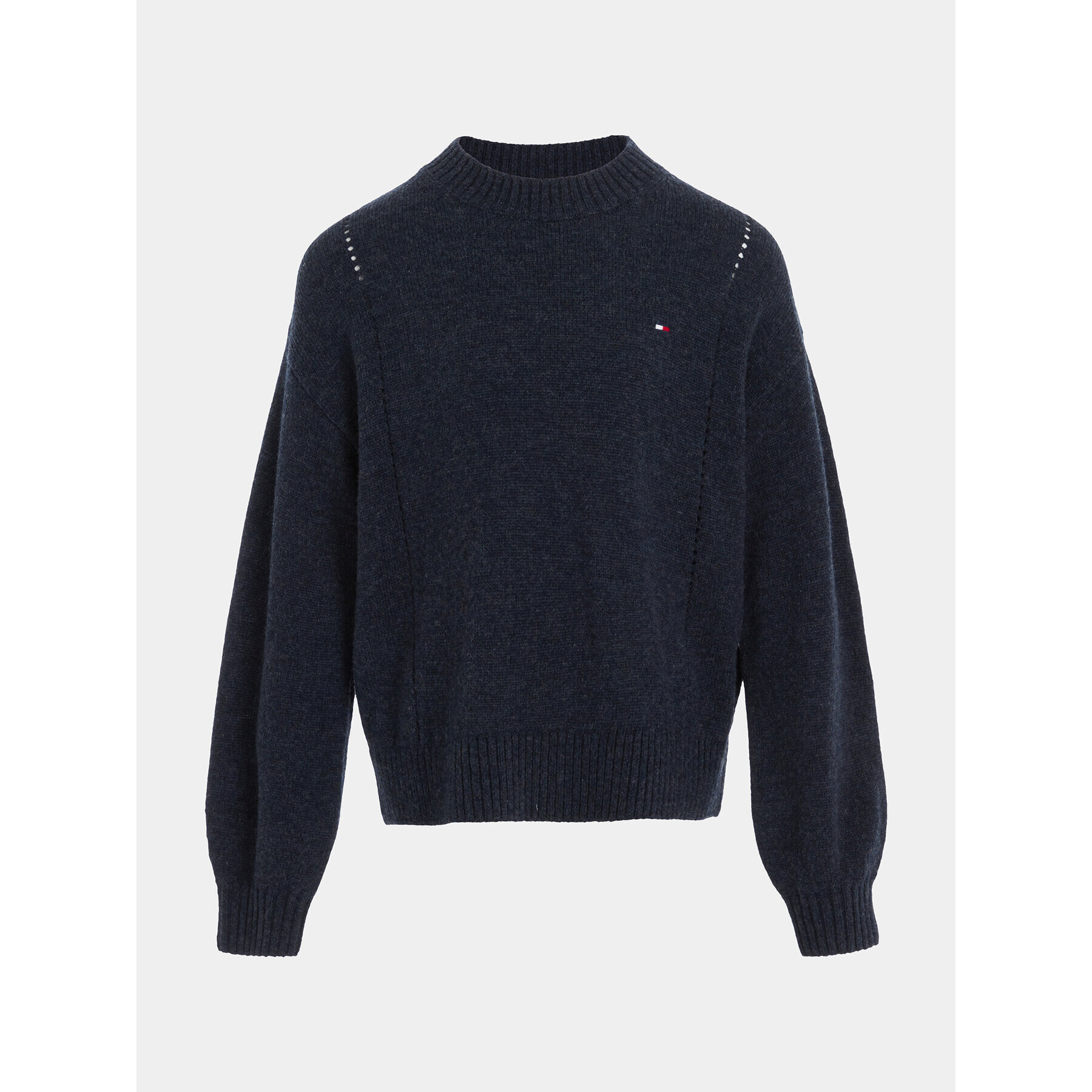 Tommy Hilfiger Svetr Essential KG0KG07801 Tmavomodrá Regular Fit - Pepit.cz