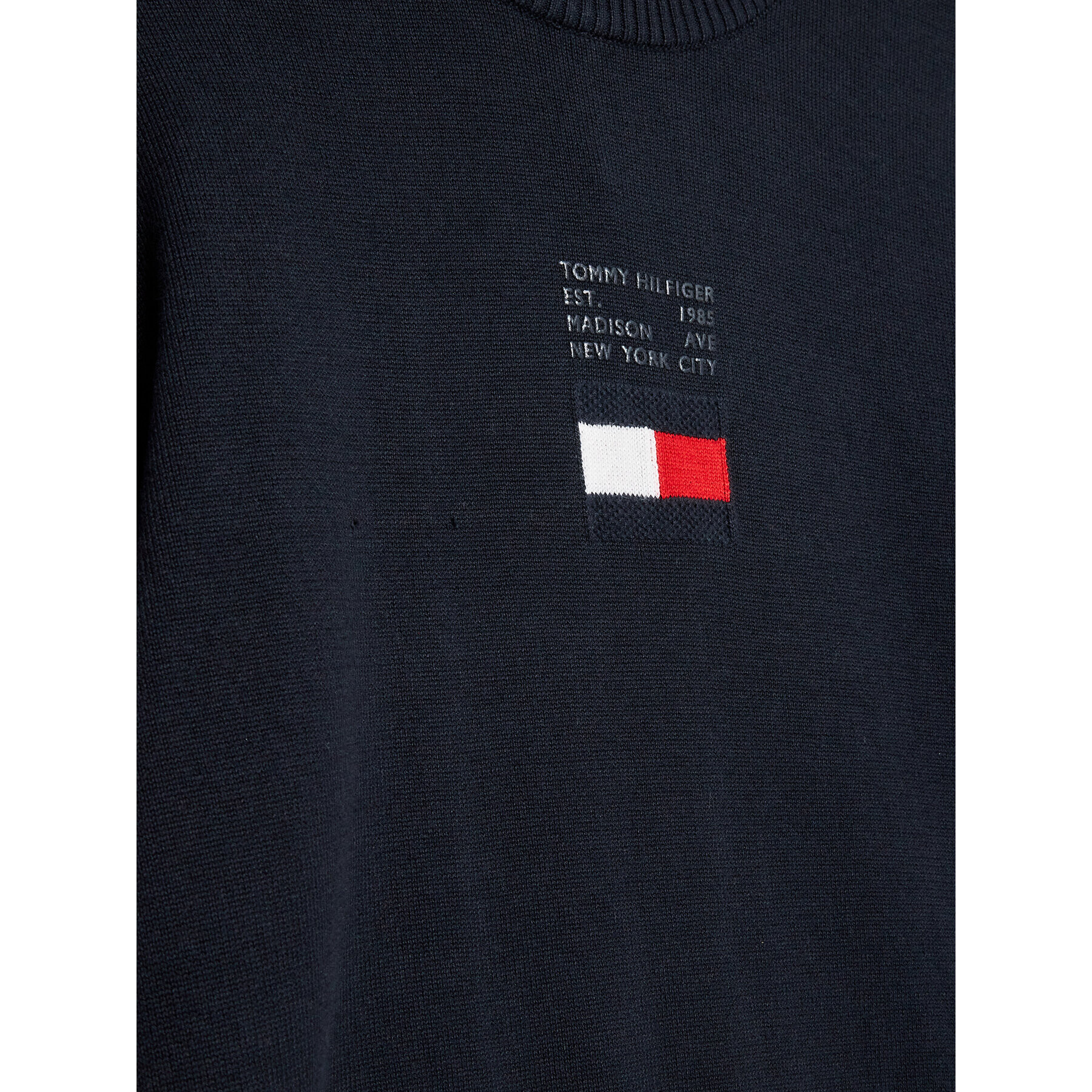 Tommy Hilfiger Svetr Flag KB0KB07973 D Tmavomodrá Regular Fit - Pepit.cz