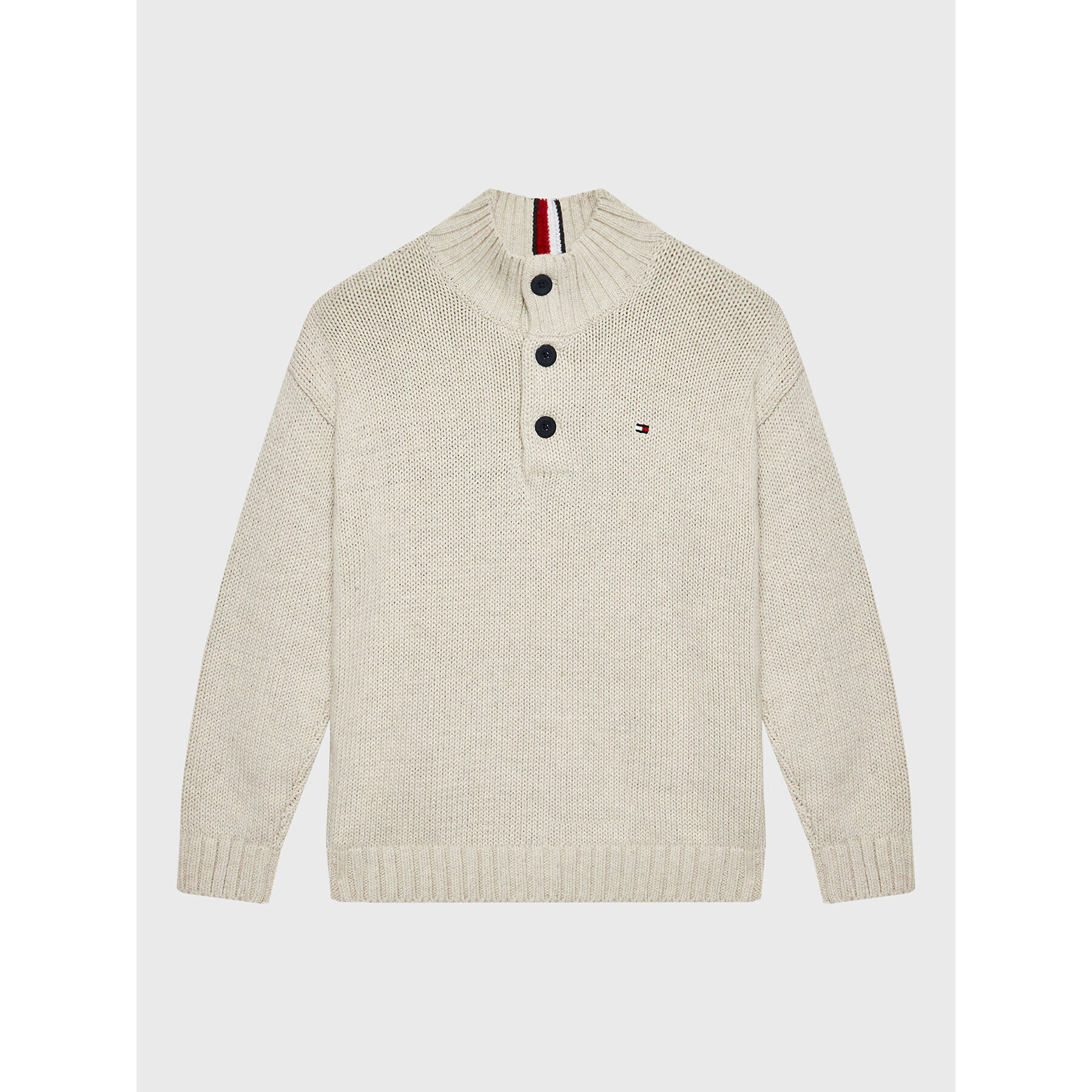 Tommy Hilfiger Svetr KB0KB07970 D Béžová Regular Fit - Pepit.cz