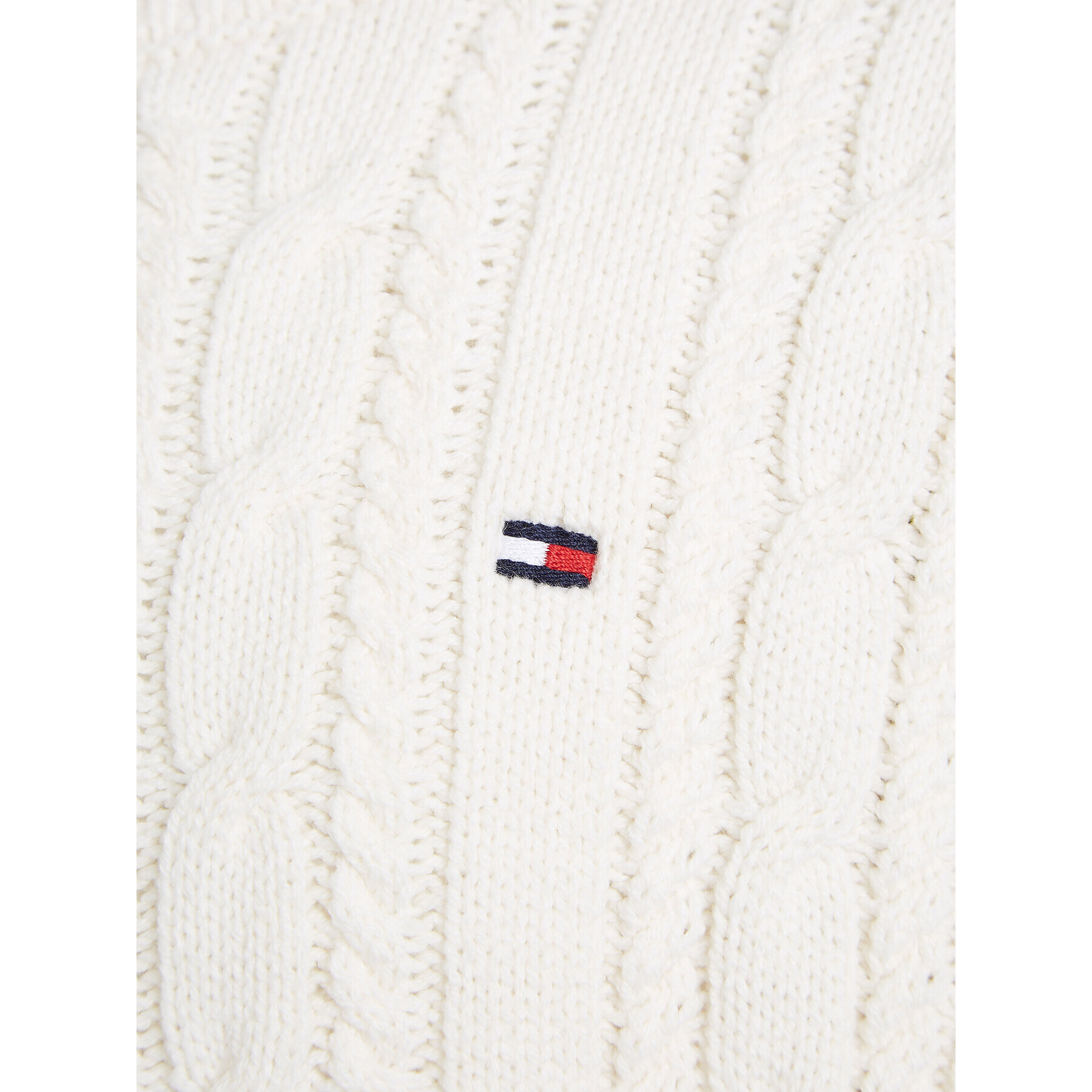 Tommy Hilfiger Svetr KB0KB08512 Bílá Regular Fit - Pepit.cz