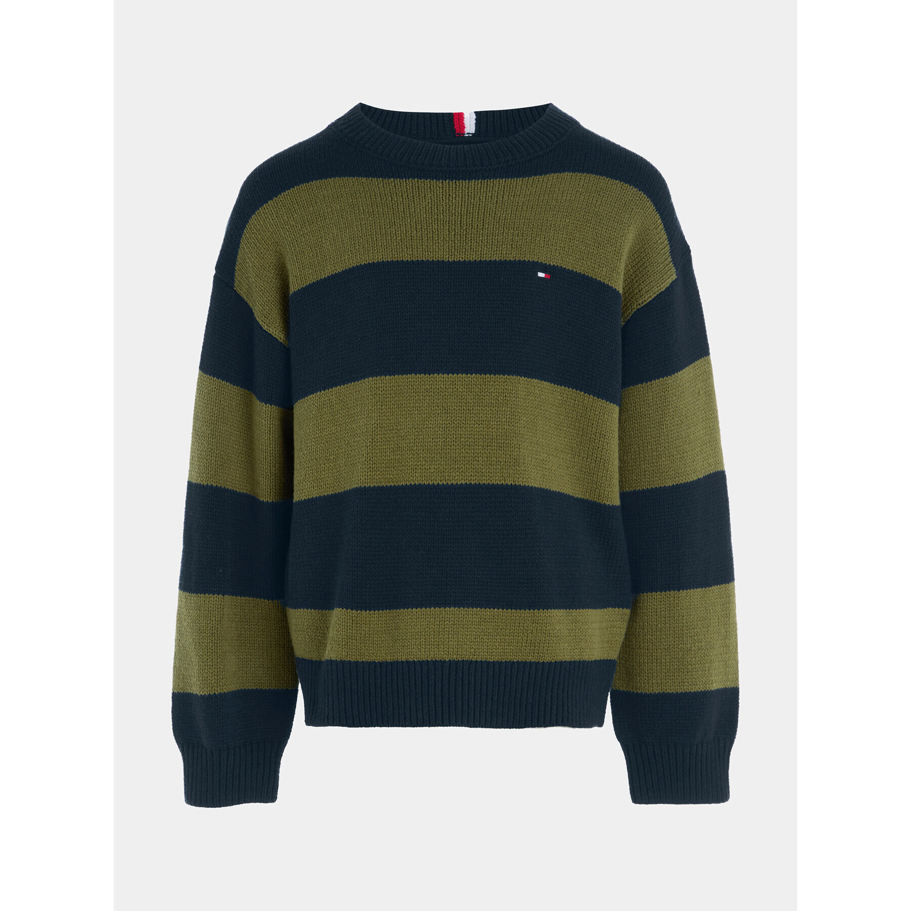 Tommy Hilfiger Svetr KB0KB08515 Zelená Regular Fit - Pepit.cz