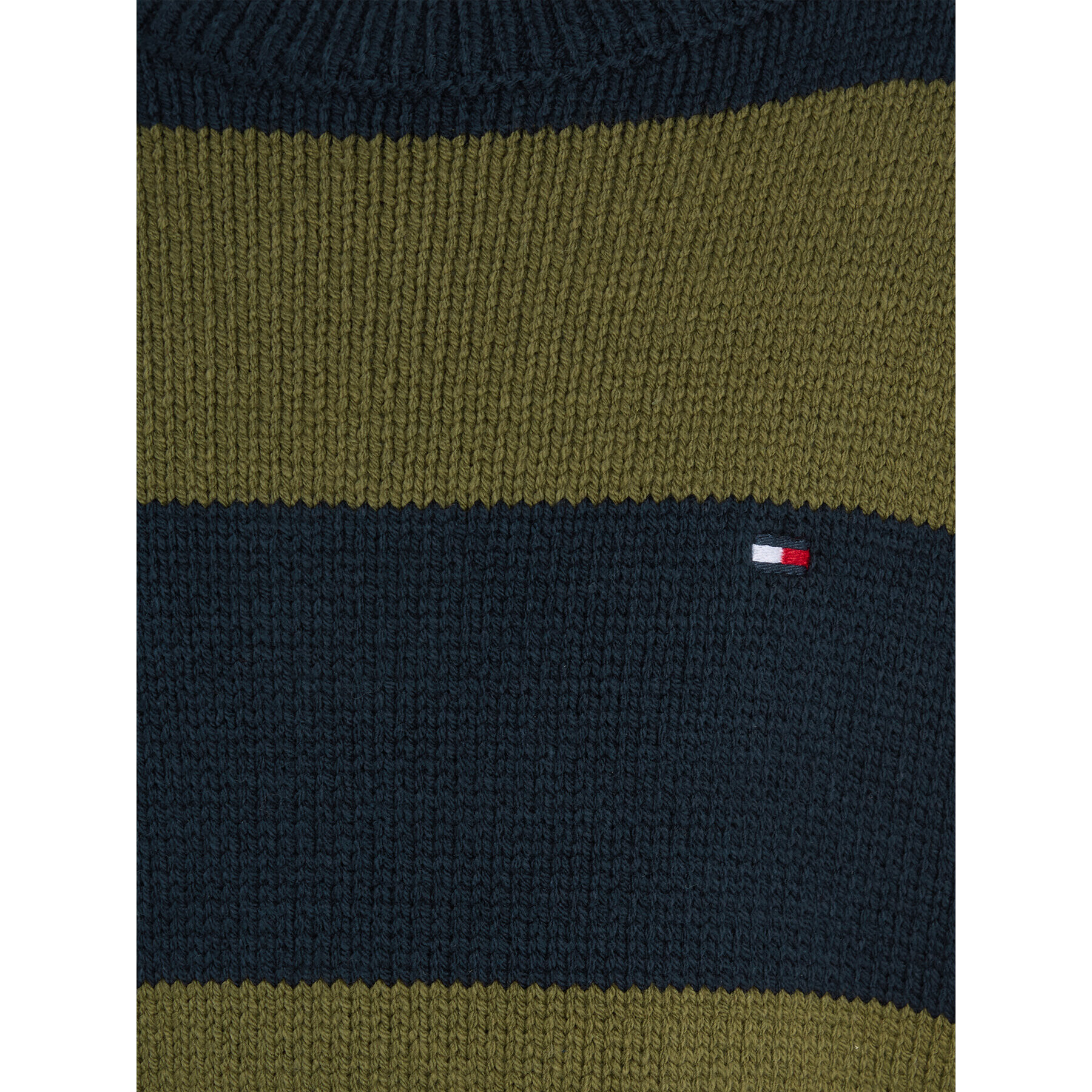 Tommy Hilfiger Svetr KB0KB08515 Zelená Regular Fit - Pepit.cz