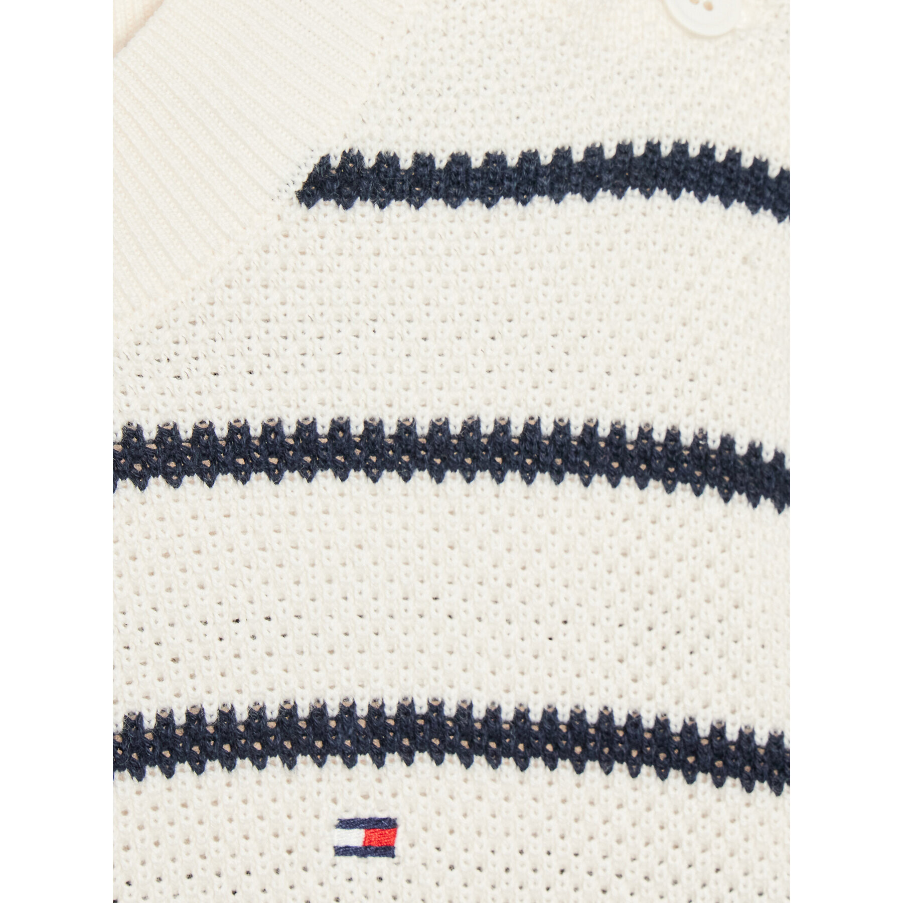 Tommy Hilfiger Svetr KG0KG07285 D Écru Regular Fit - Pepit.cz