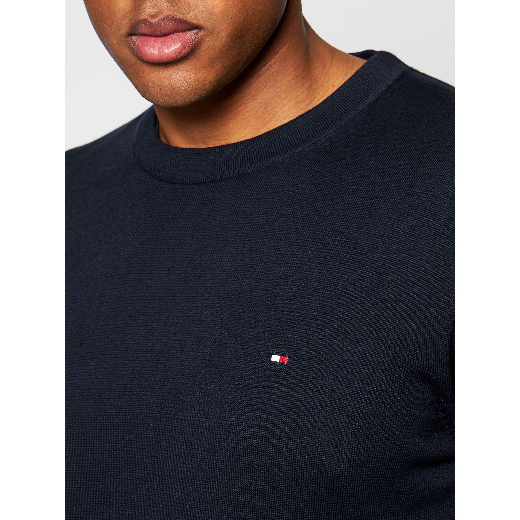 Tommy Hilfiger Svetr MW0MW04978 Tmavomodrá Regular Fit - Pepit.cz