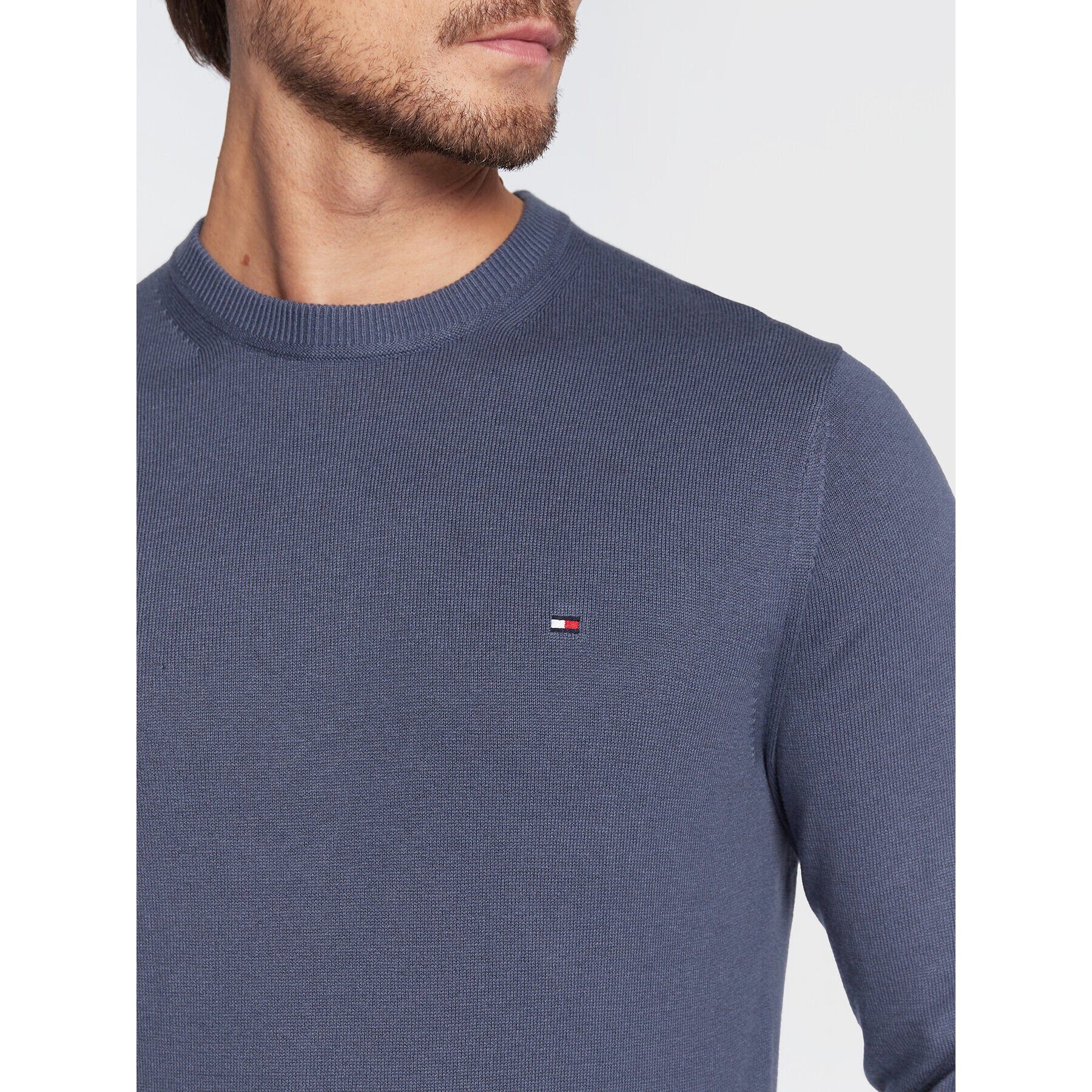 Tommy Hilfiger Svetr MW0MW28046 Modrá Regular Fit - Pepit.cz