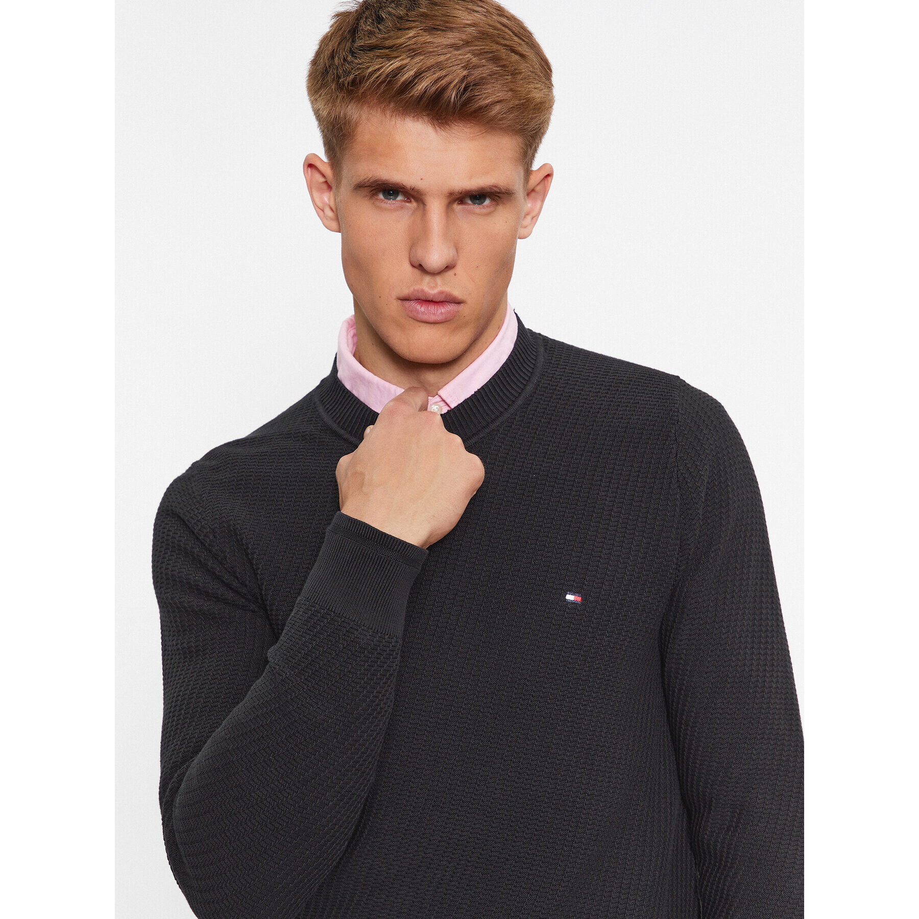 Tommy Hilfiger Svetr MW0MW33131 Černá Regular Fit - Pepit.cz