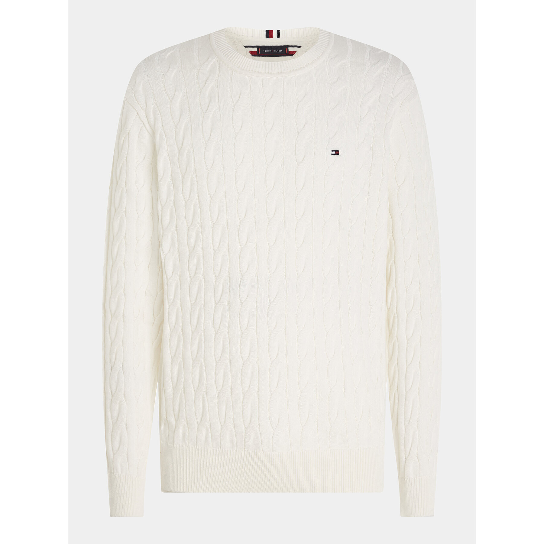 Tommy Hilfiger Svetr MW0MW33132 Écru Relaxed Fit - Pepit.cz