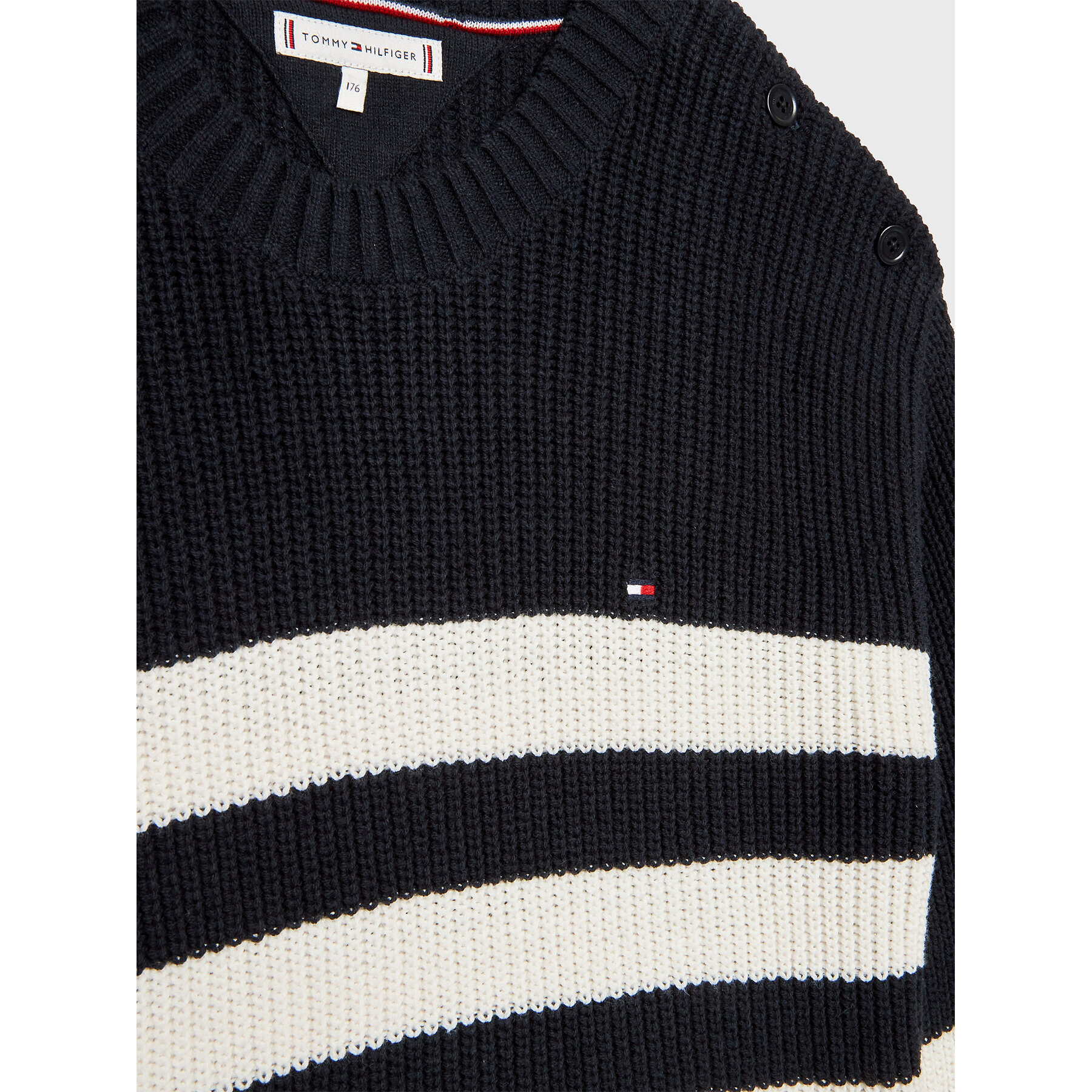 Tommy Hilfiger Svetr Nautical KG0KG07078 D Tmavomodrá Regular Fit - Pepit.cz