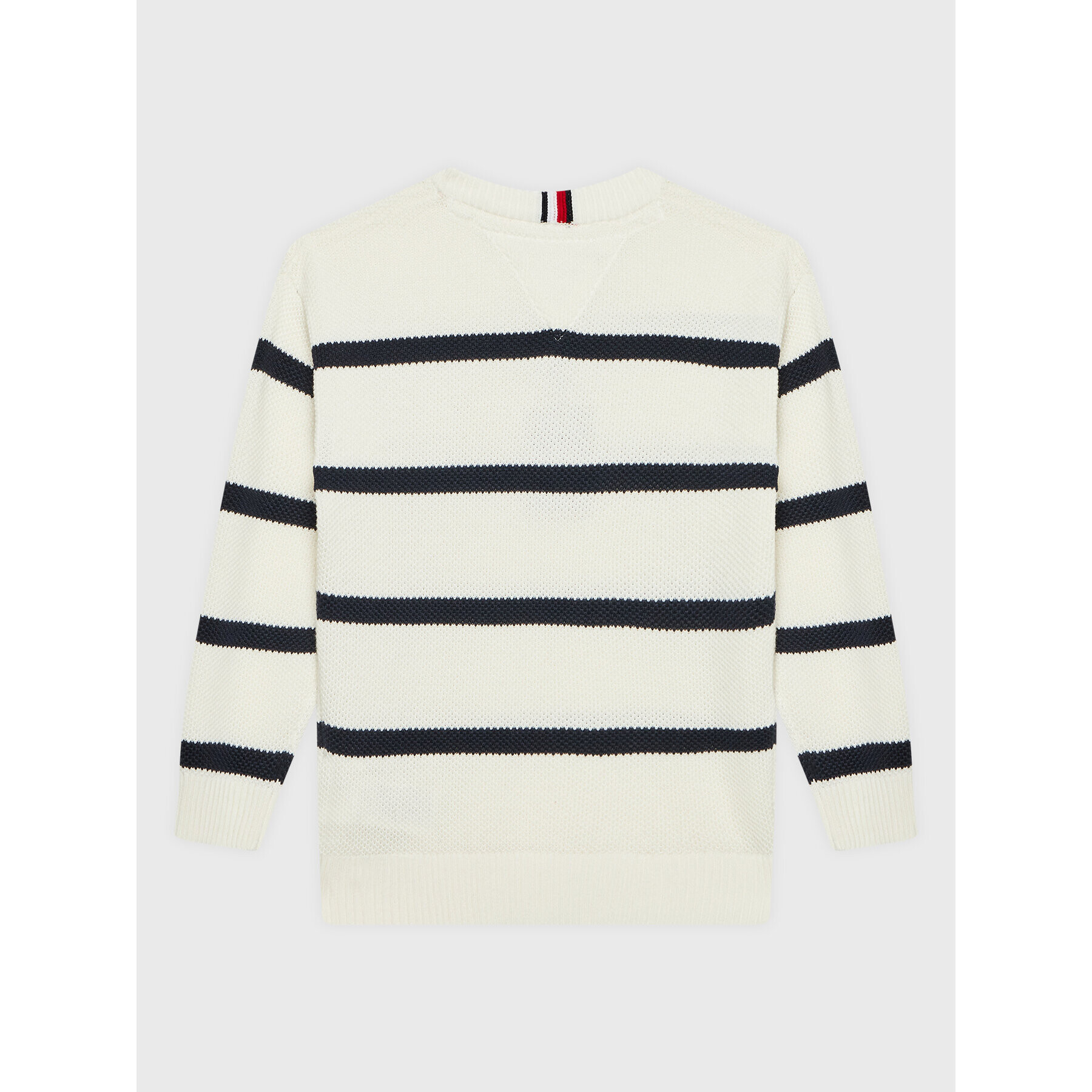 Tommy Hilfiger Svetr Structure Rugby KB0KB07497 Bílá Regular Fit - Pepit.cz