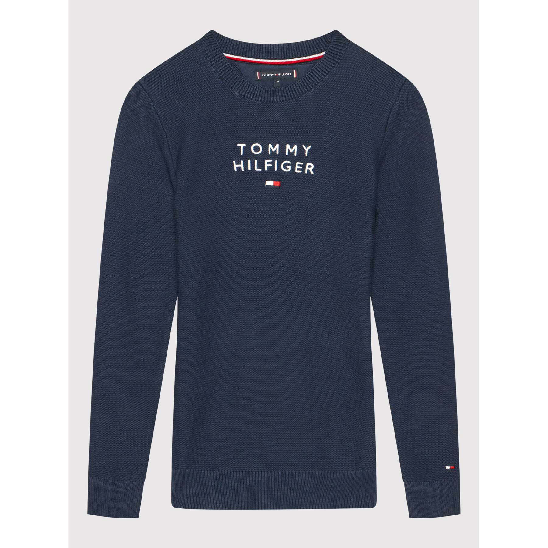 Tommy Hilfiger Svetr Th Logo KB0KB06932 D Tmavomodrá Regular Fit - Pepit.cz