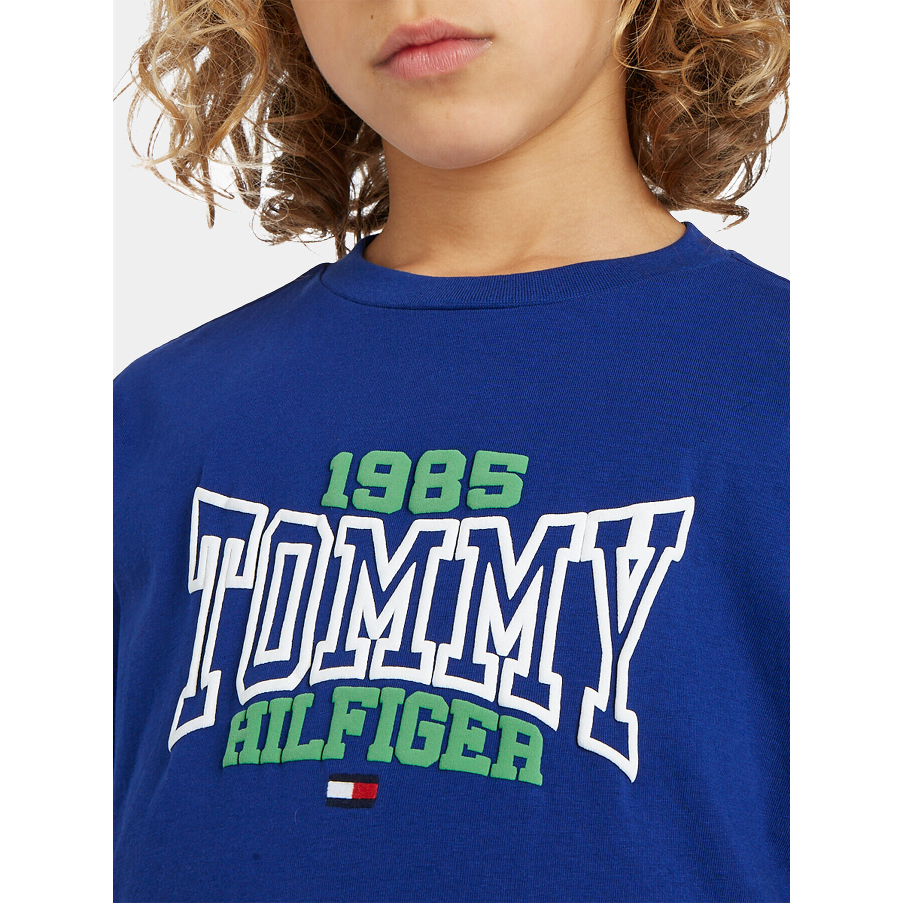 Tommy Hilfiger T-Shirt 1985 KB0KB08323 Modrá Regular Fit - Pepit.cz