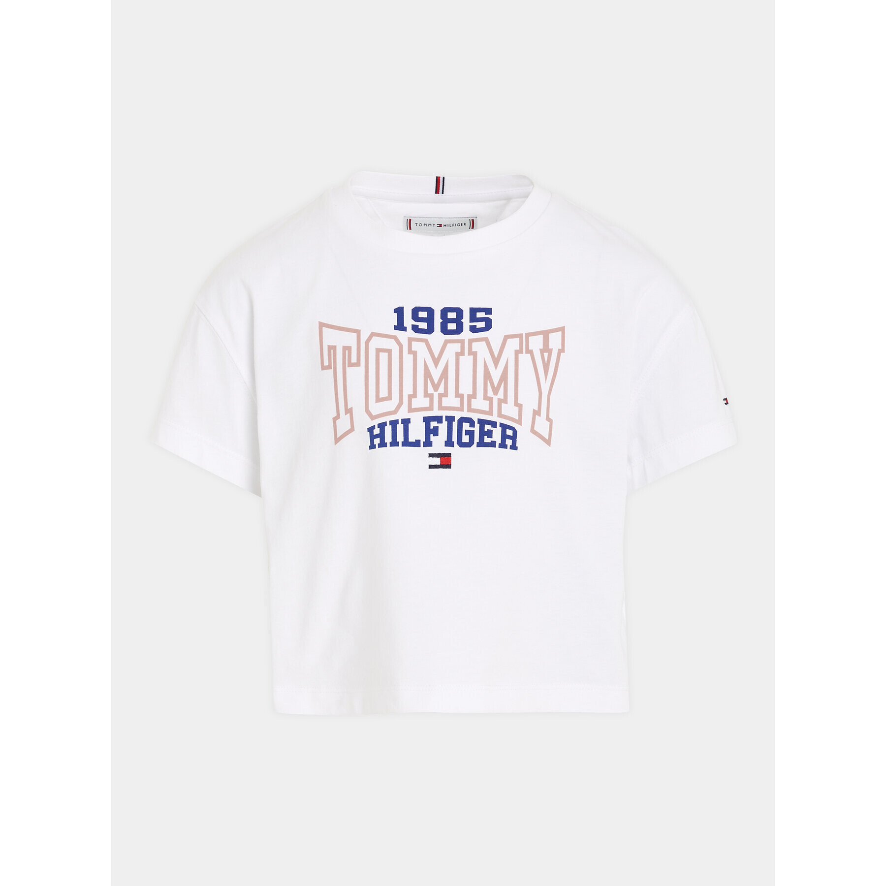 Tommy Hilfiger T-Shirt 1985 KG0KG07441 D Bílá Regular Fit - Pepit.cz