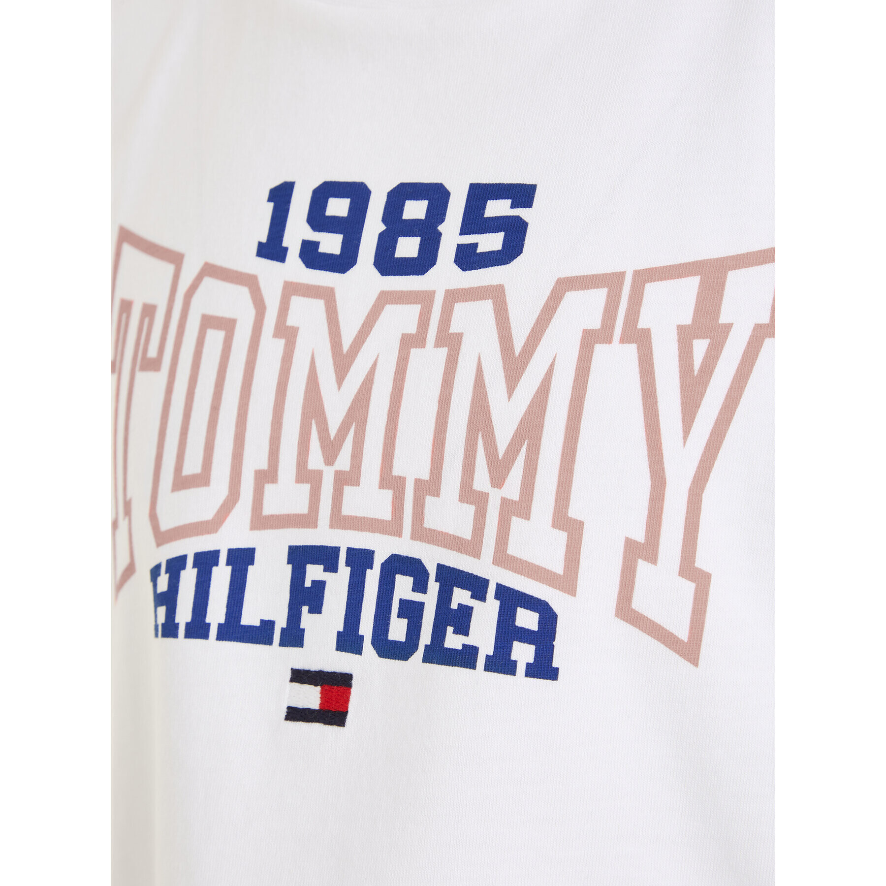 Tommy Hilfiger T-Shirt 1985 KG0KG07441 D Bílá Regular Fit - Pepit.cz