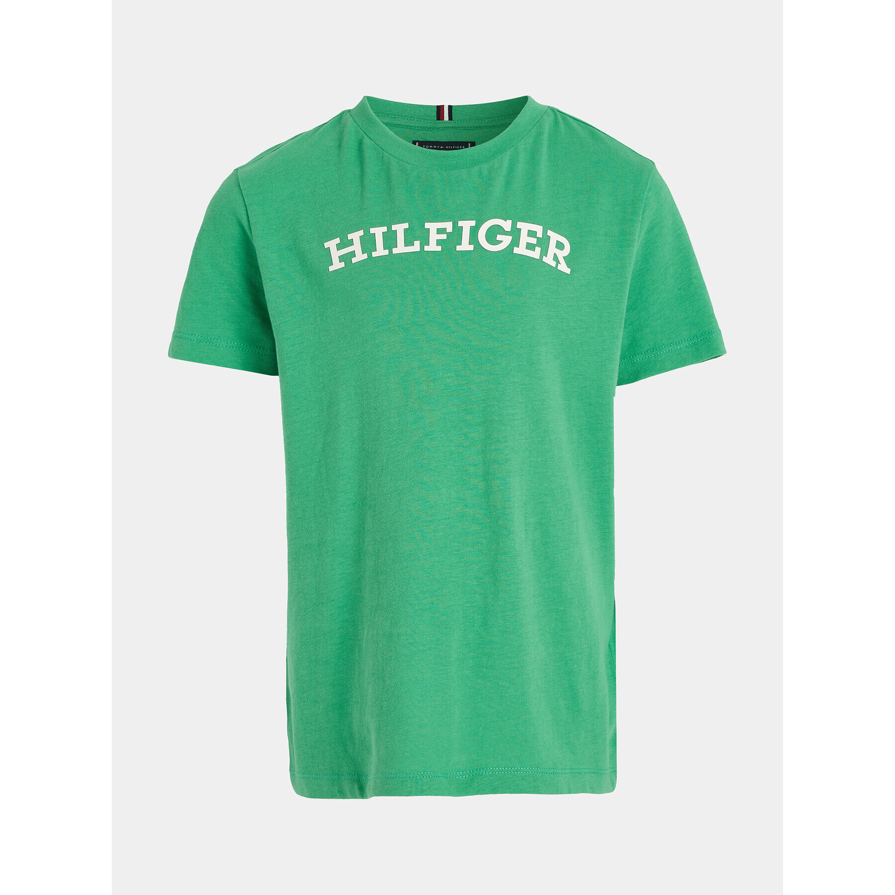 Tommy Hilfiger T-Shirt Arched KB0KB08333 M Zelená Regular Fit - Pepit.cz