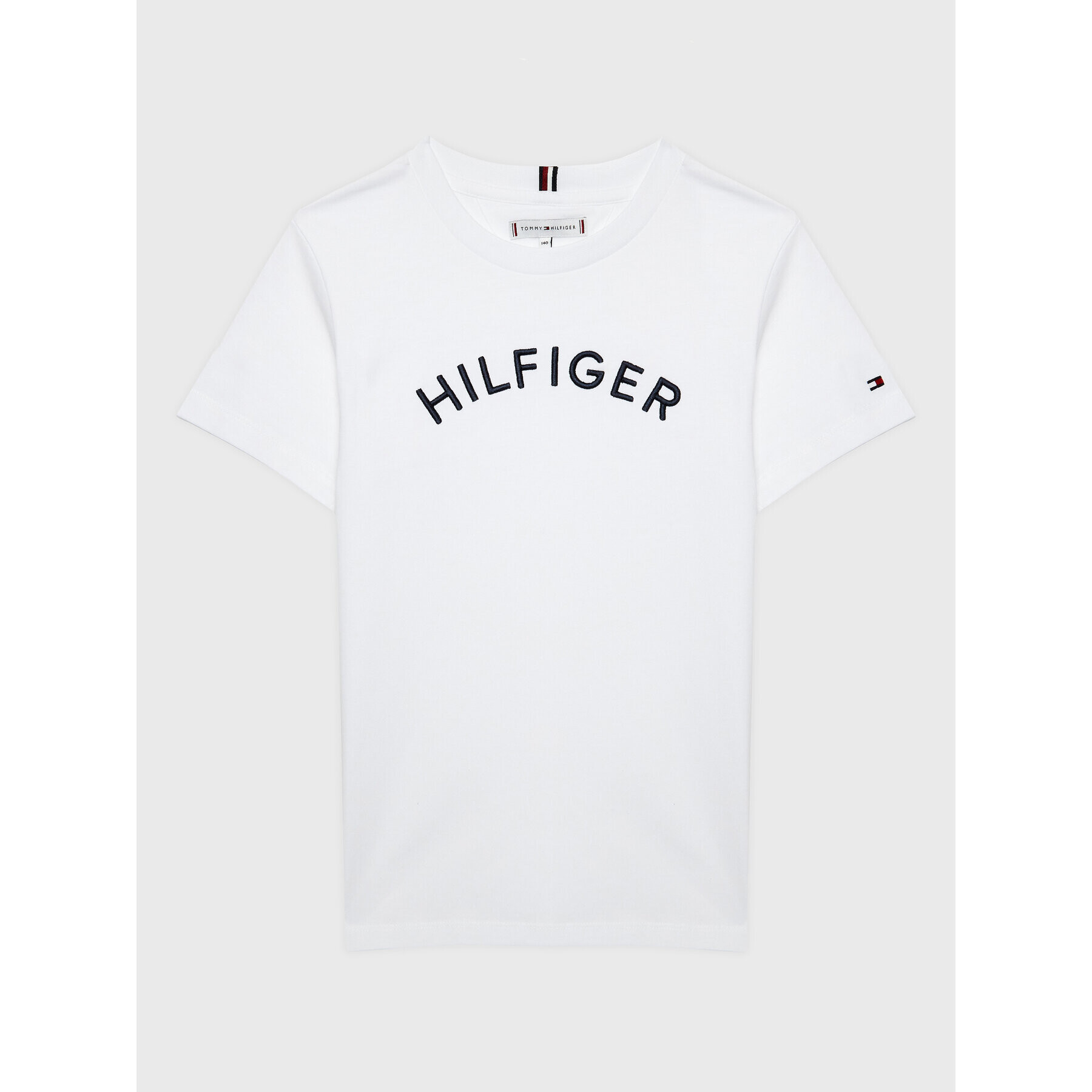 Tommy Hilfiger T-Shirt Arched KS0KS00401 D Bílá Regular Fit - Pepit.cz