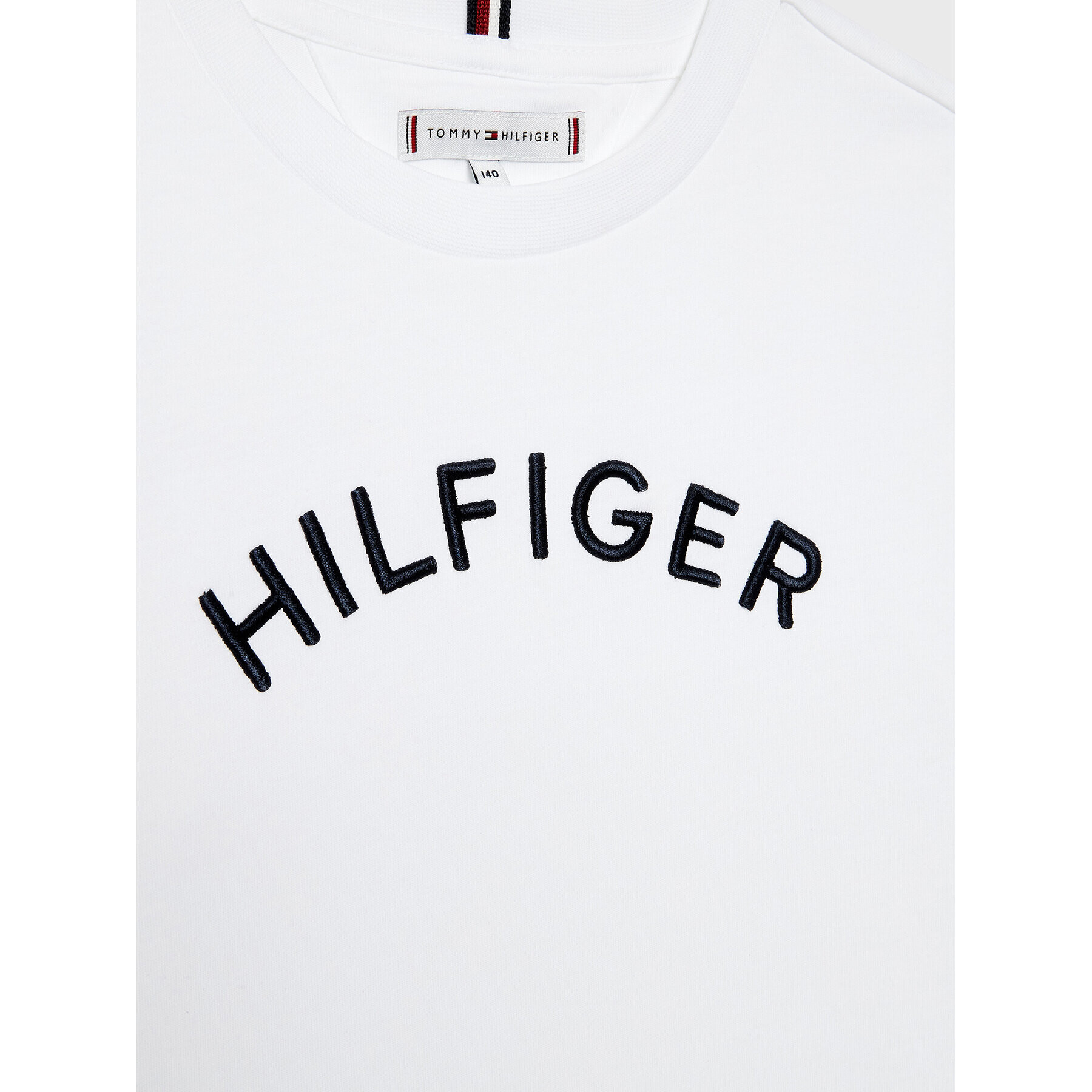 Tommy Hilfiger T-Shirt Arched KS0KS00401 D Bílá Regular Fit - Pepit.cz