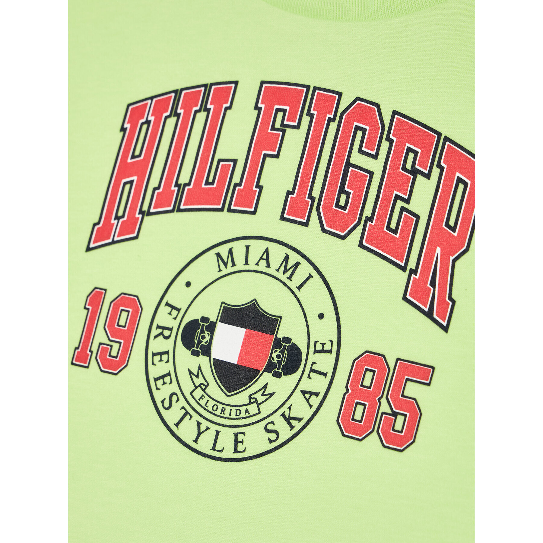 Tommy Hilfiger T-Shirt Artwork KB0KB06519 D Zelená Regular Fit - Pepit.cz