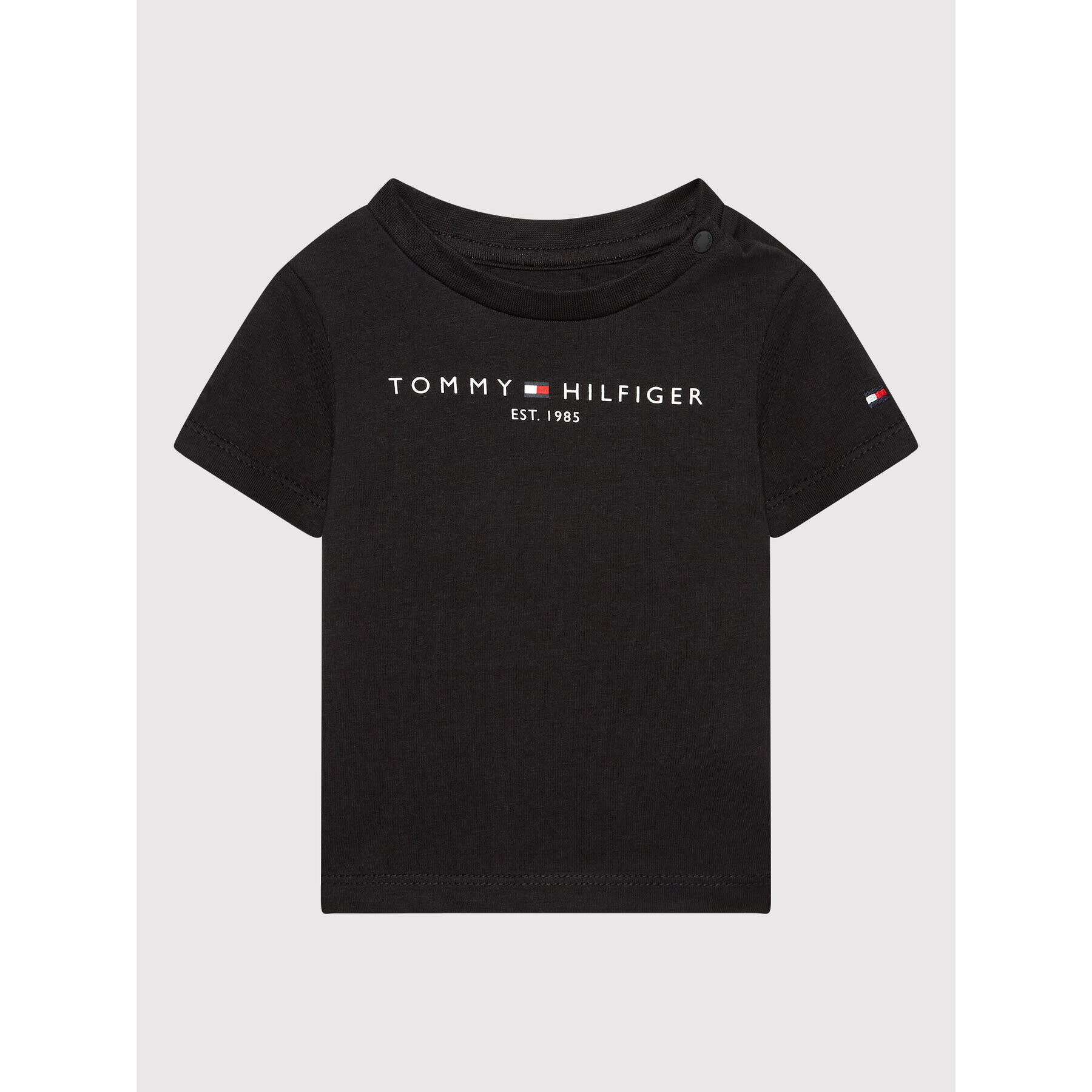 Tommy Hilfiger T-Shirt Baby Essential KN0KN01487 Černá Regular Fit - Pepit.cz