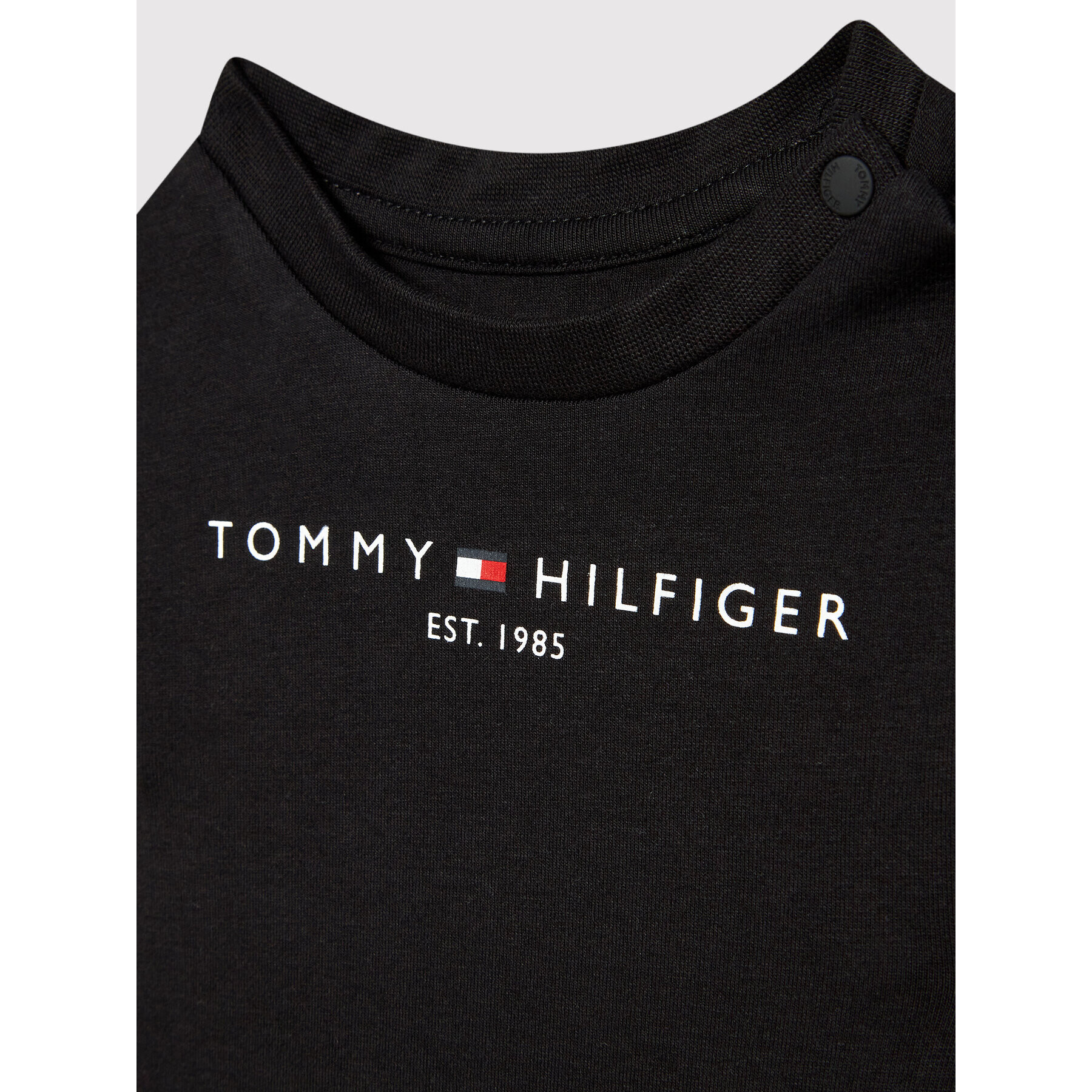 Tommy Hilfiger T-Shirt Baby Essential KN0KN01487 Černá Regular Fit - Pepit.cz