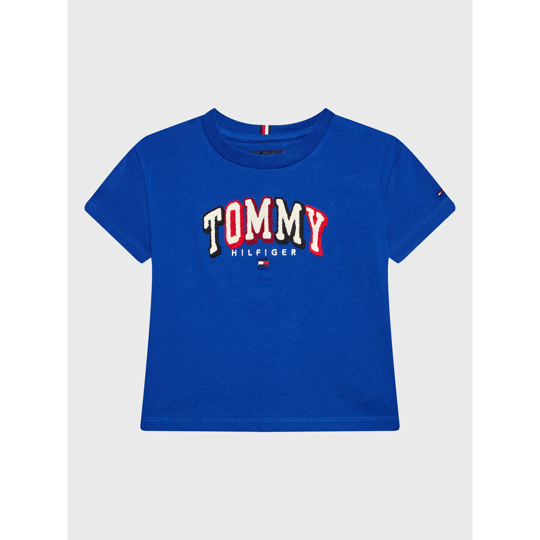 Tommy Hilfiger T-Shirt Chainstitch KB0KB07798 D Modrá Regular Fit - Pepit.cz