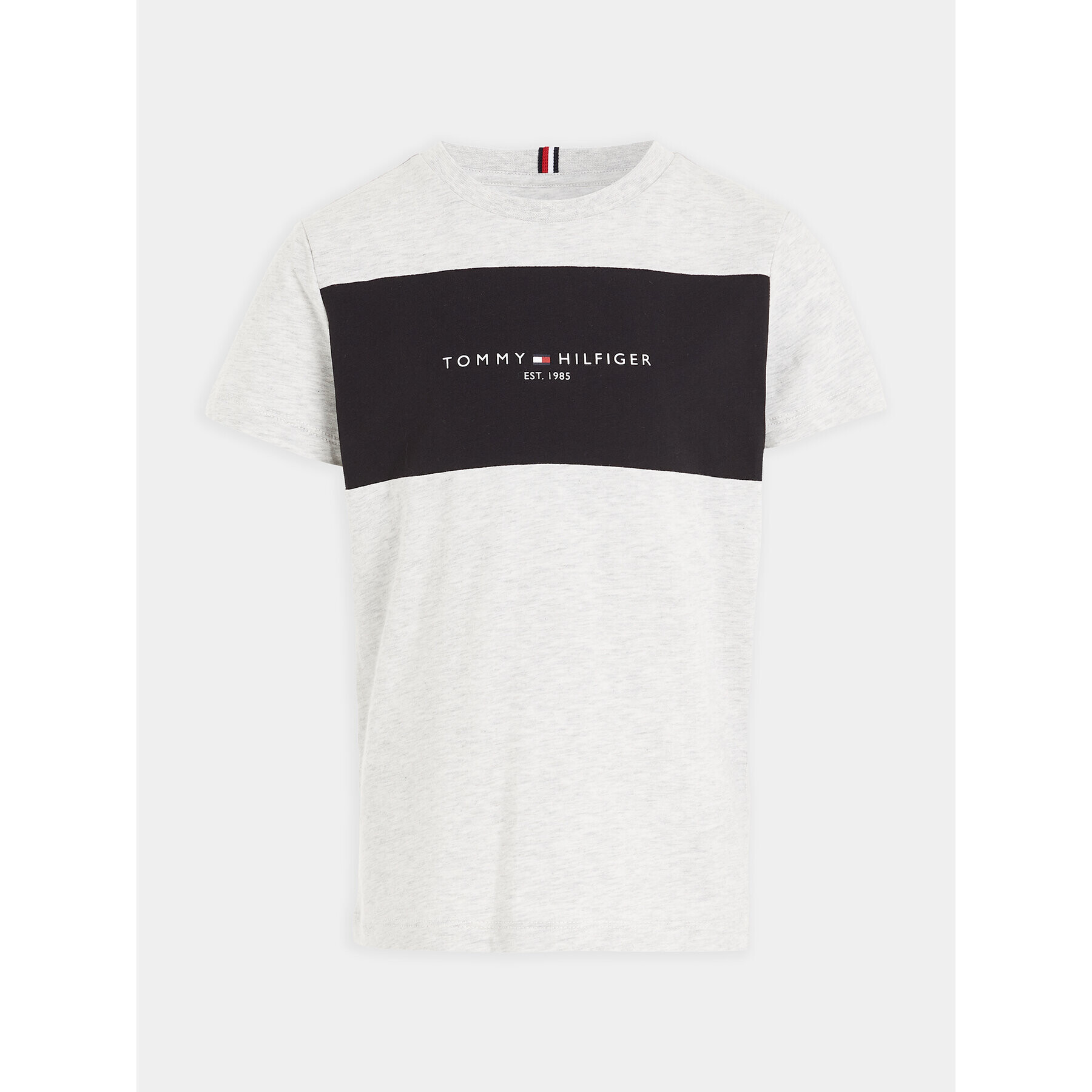 Tommy Hilfiger T-Shirt Colorblock KB0KB08552 M Šedá Regular Fit - Pepit.cz