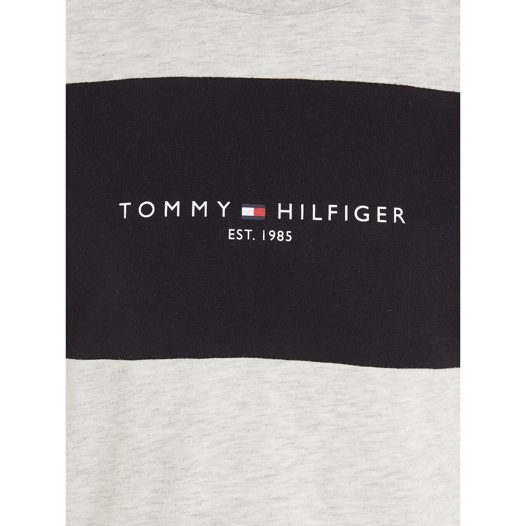 Tommy Hilfiger T-Shirt Colorblock KB0KB08552 M Šedá Regular Fit - Pepit.cz