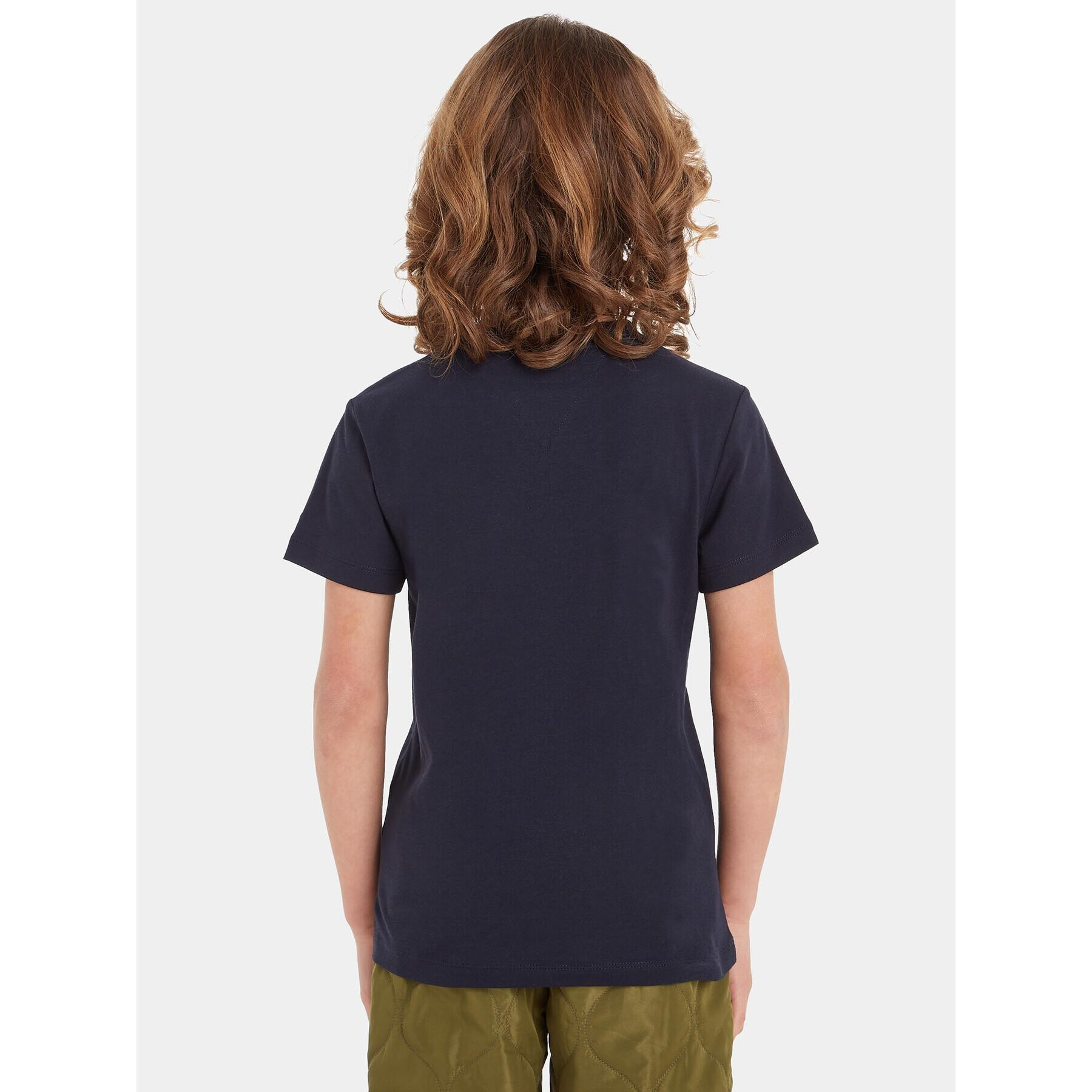 Tommy Hilfiger T-Shirt Colorblock KB0KB08552 M Tmavomodrá Regular Fit - Pepit.cz