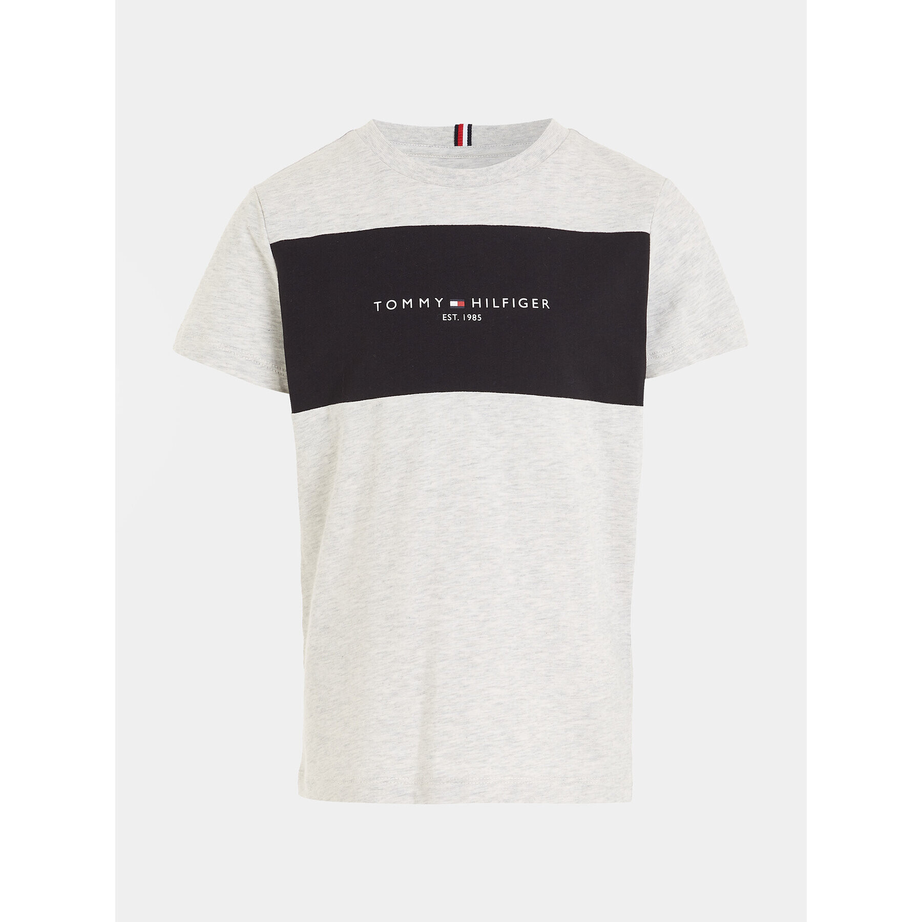 Tommy Hilfiger T-Shirt Colorblock KB0KB08552 S Šedá Regular Fit - Pepit.cz