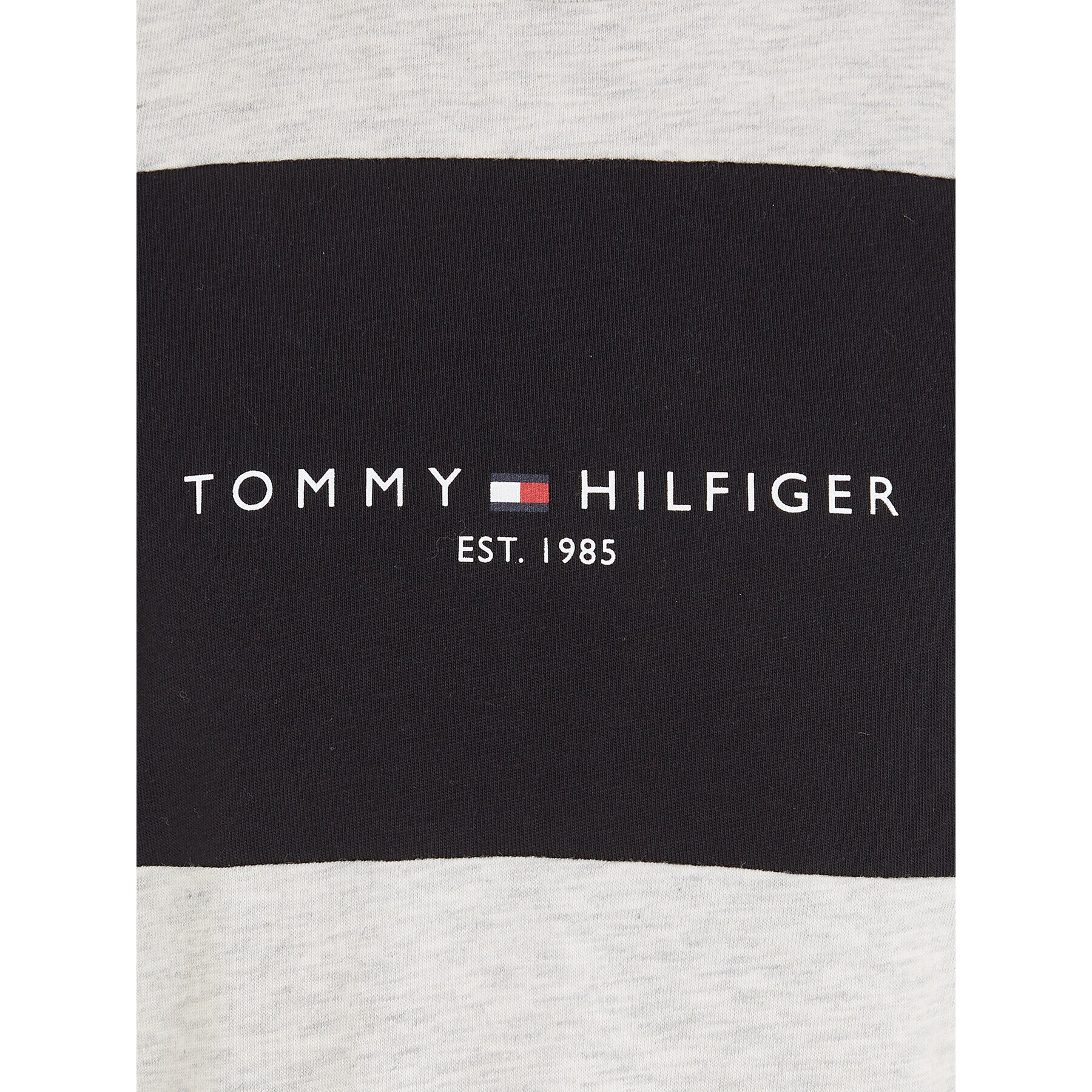 Tommy Hilfiger T-Shirt Colorblock KB0KB08552 S Šedá Regular Fit - Pepit.cz