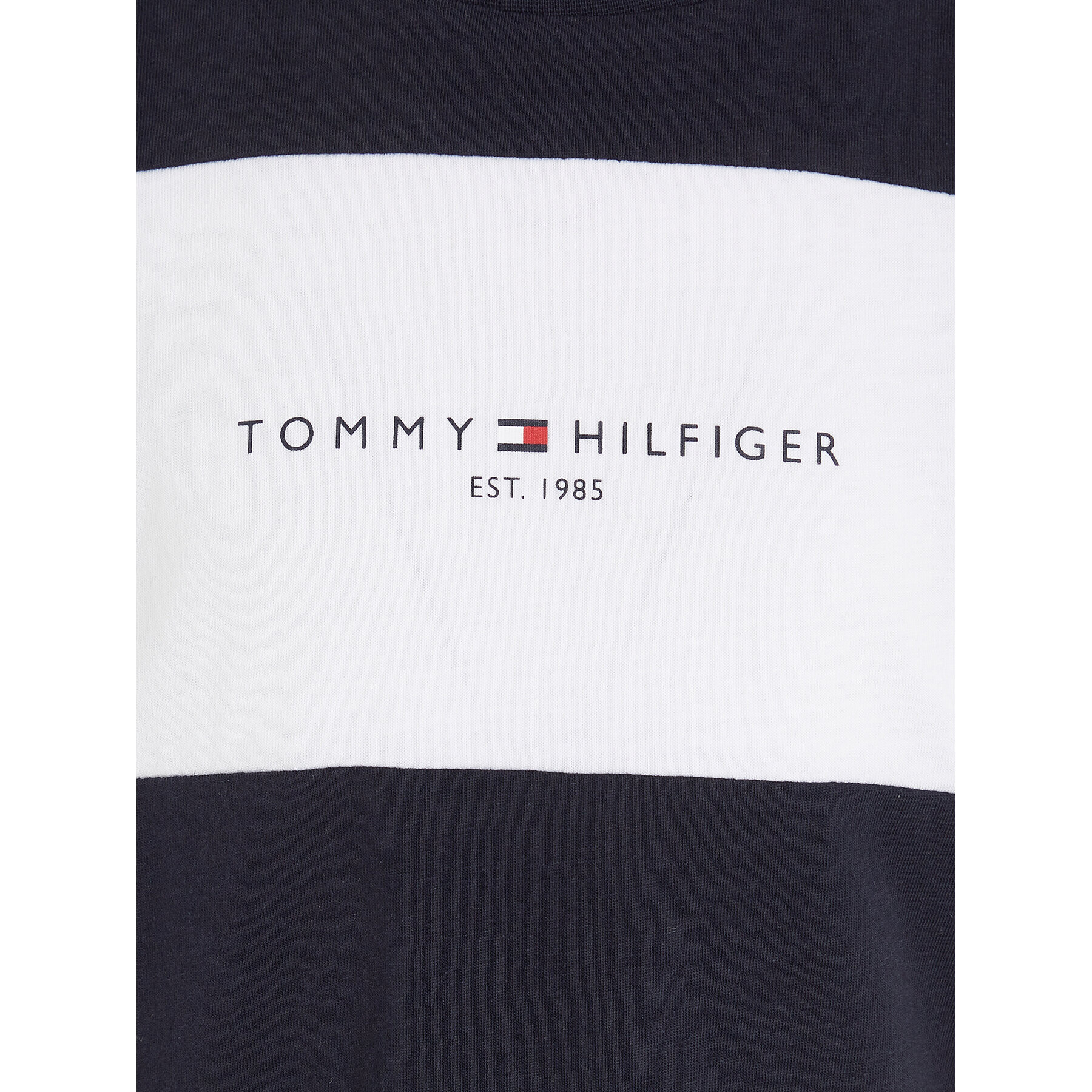 Tommy Hilfiger T-Shirt Colorblock KB0KB08552 S Tmavomodrá Regular Fit - Pepit.cz