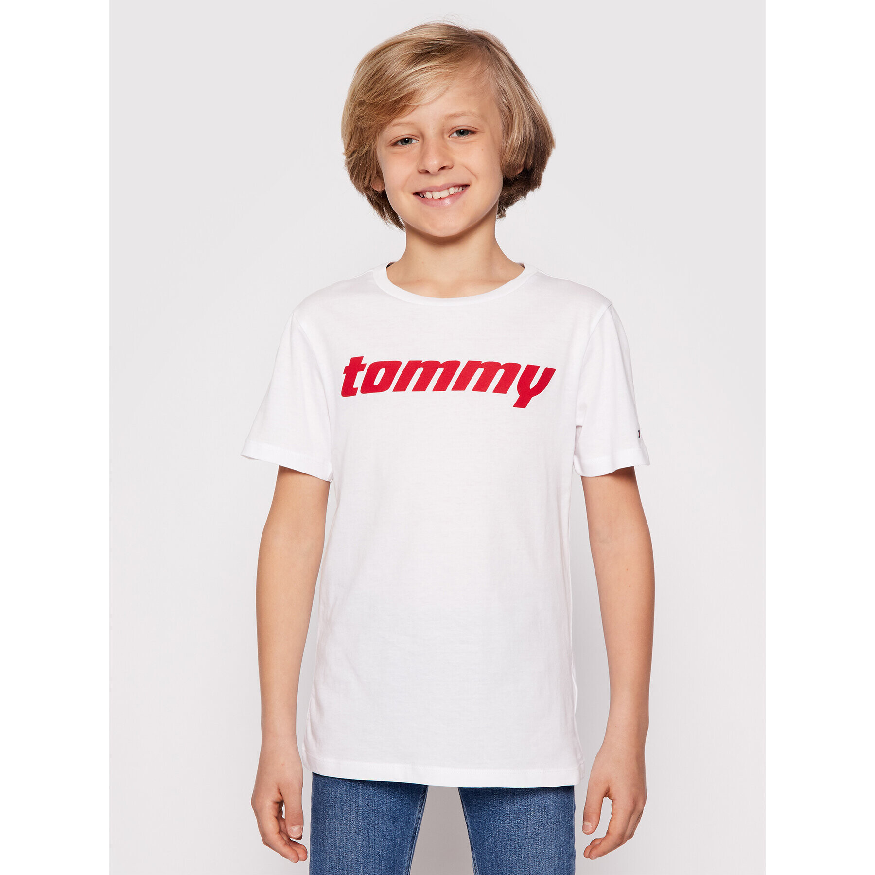 Tommy Hilfiger T-Shirt Crew Neck UB0UB00362 Bílá Regular Fit - Pepit.cz