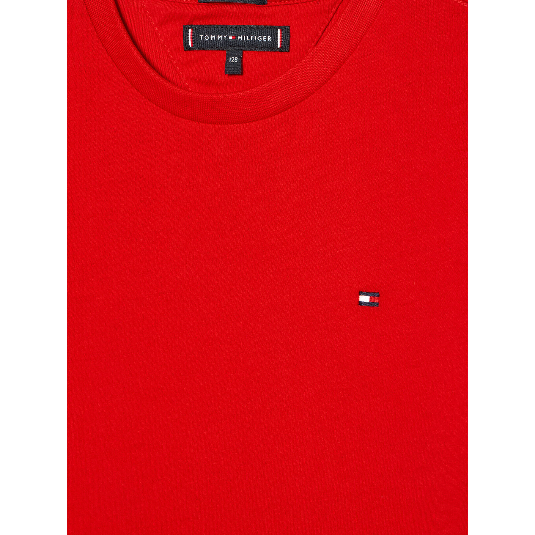 Tommy Hilfiger T-Shirt Essential KB0KB06879 D Červená Regular Fit - Pepit.cz