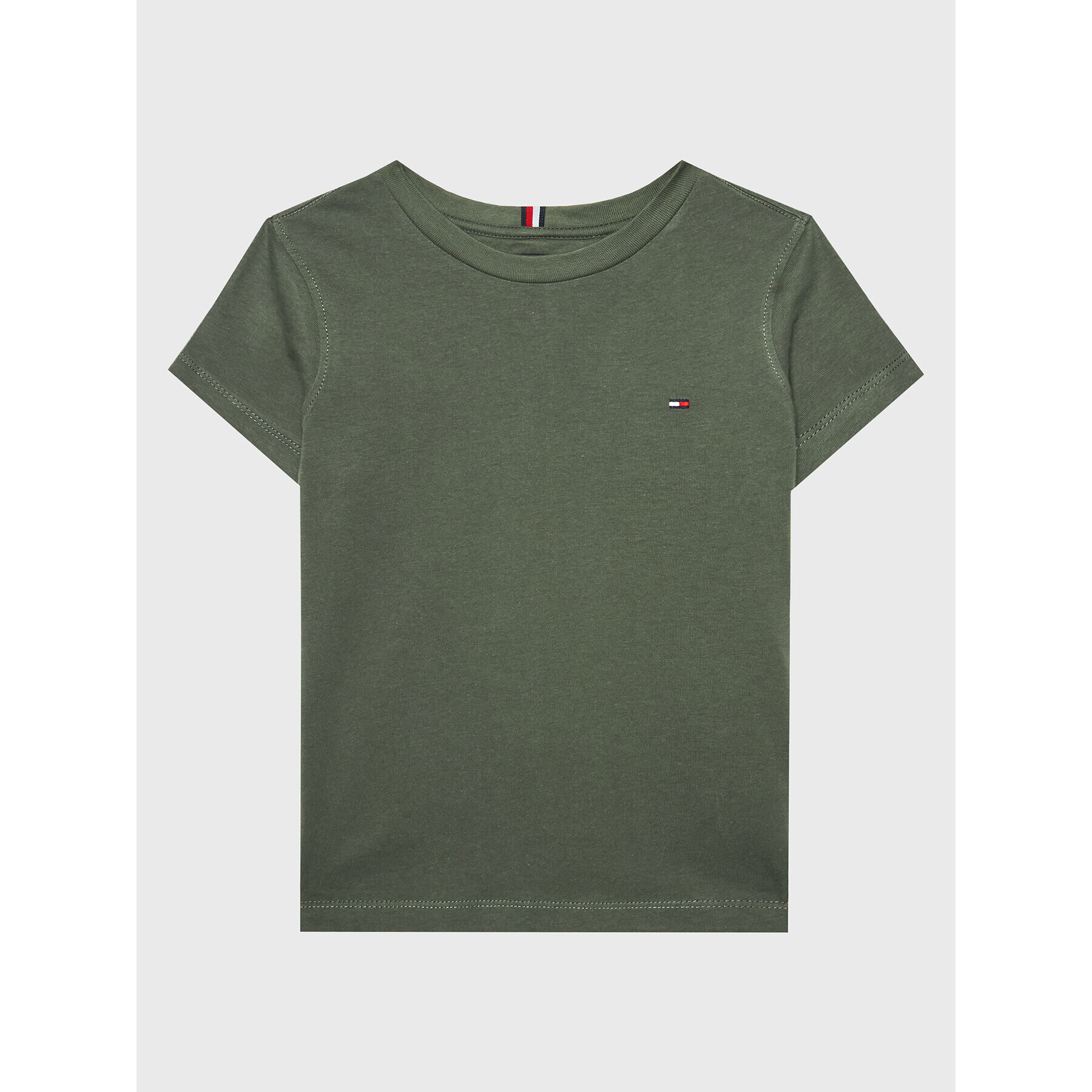 Tommy Hilfiger T-Shirt Essential KB0KB06879 D Zelená Regular Fit - Pepit.cz