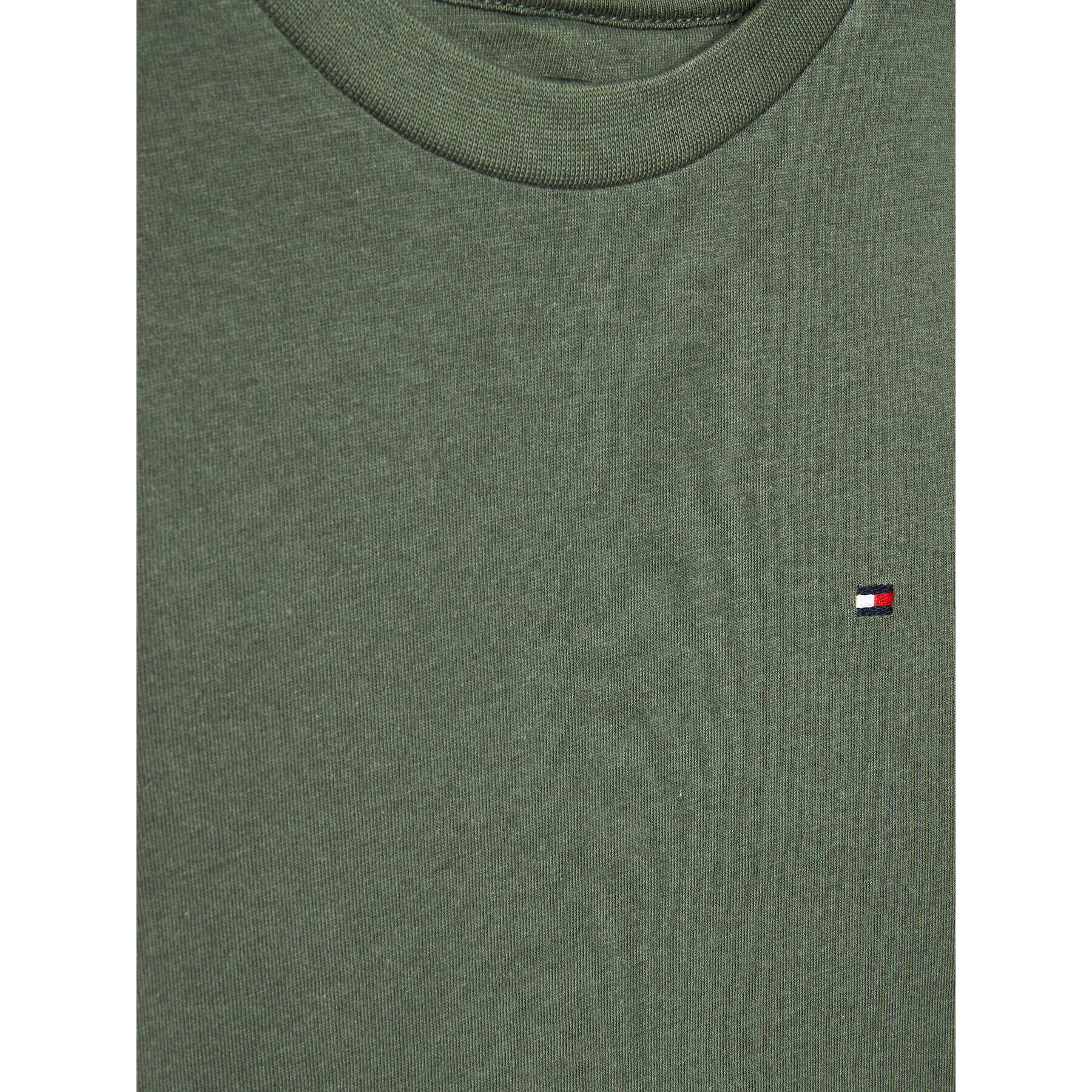 Tommy Hilfiger T-Shirt Essential KB0KB06879 D Zelená Regular Fit - Pepit.cz