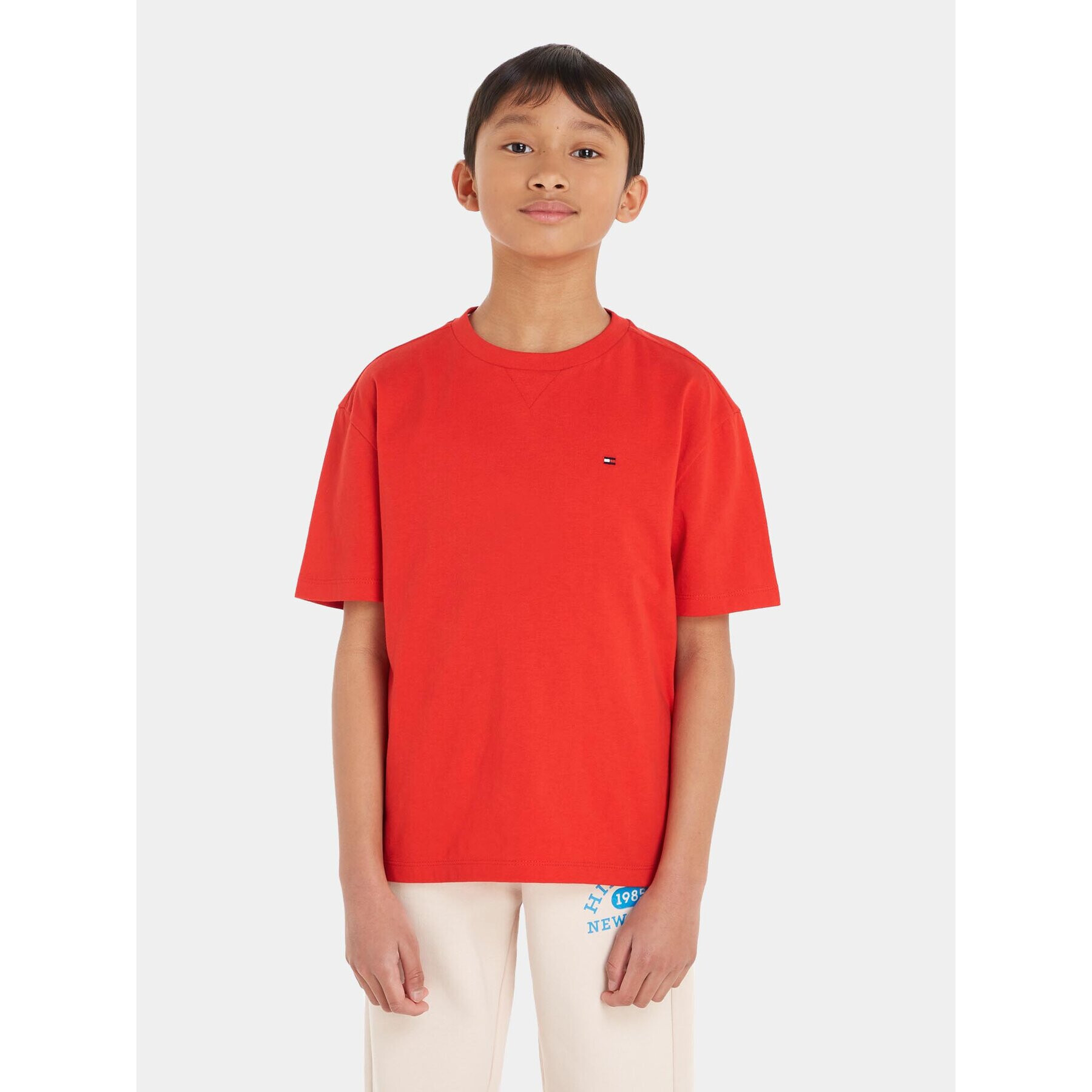 Tommy Hilfiger T-Shirt Essential KB0KB08575 M Oranžová Regular Fit - Pepit.cz