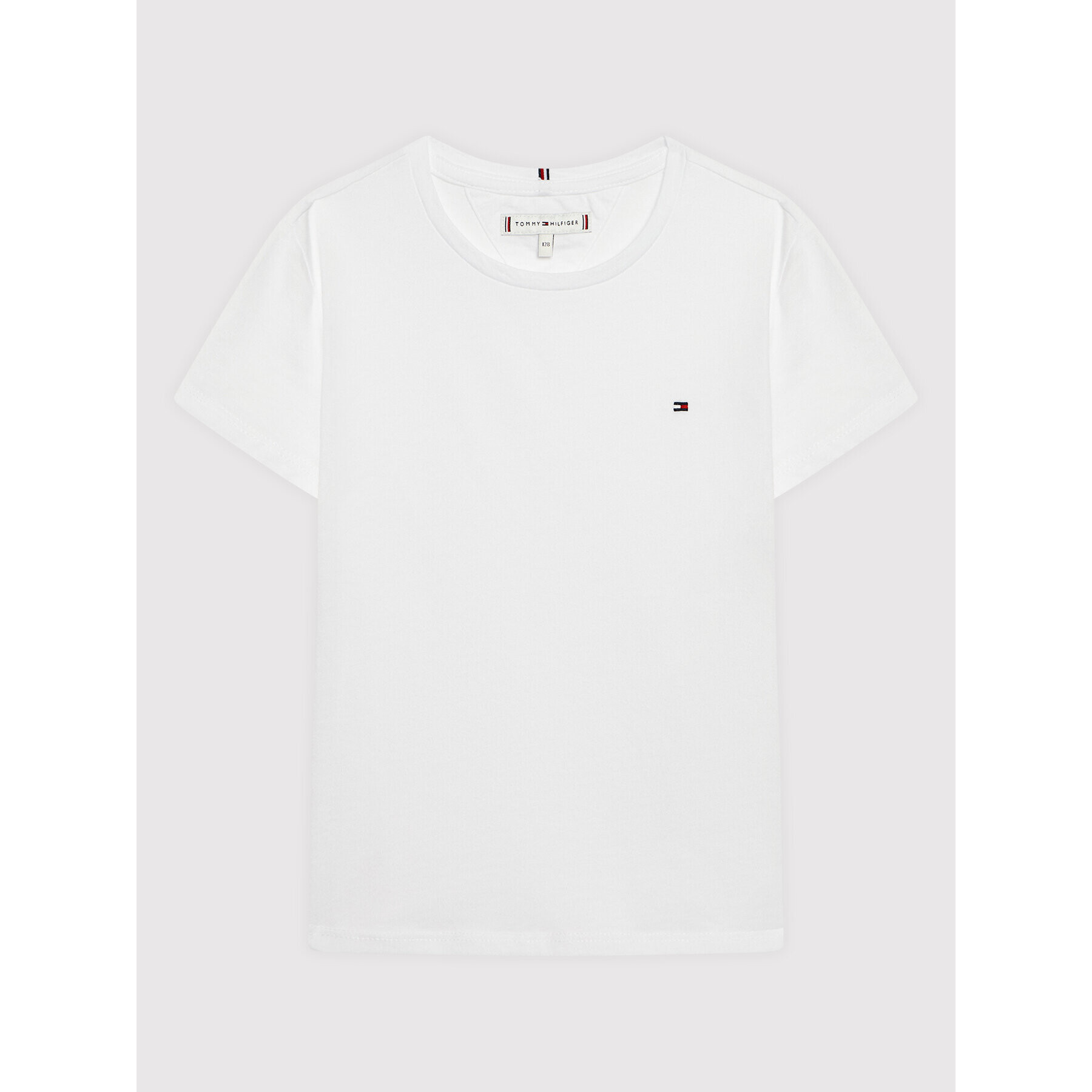 Tommy Hilfiger T-Shirt Essential KG0KG06174 D Bílá Regular Fit - Pepit.cz