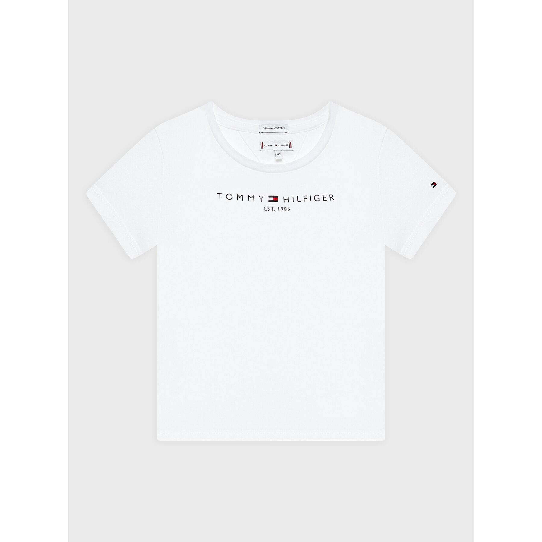 Tommy Hilfiger T-Shirt Essential KG0KG06585 Bílá Regular Fit - Pepit.cz